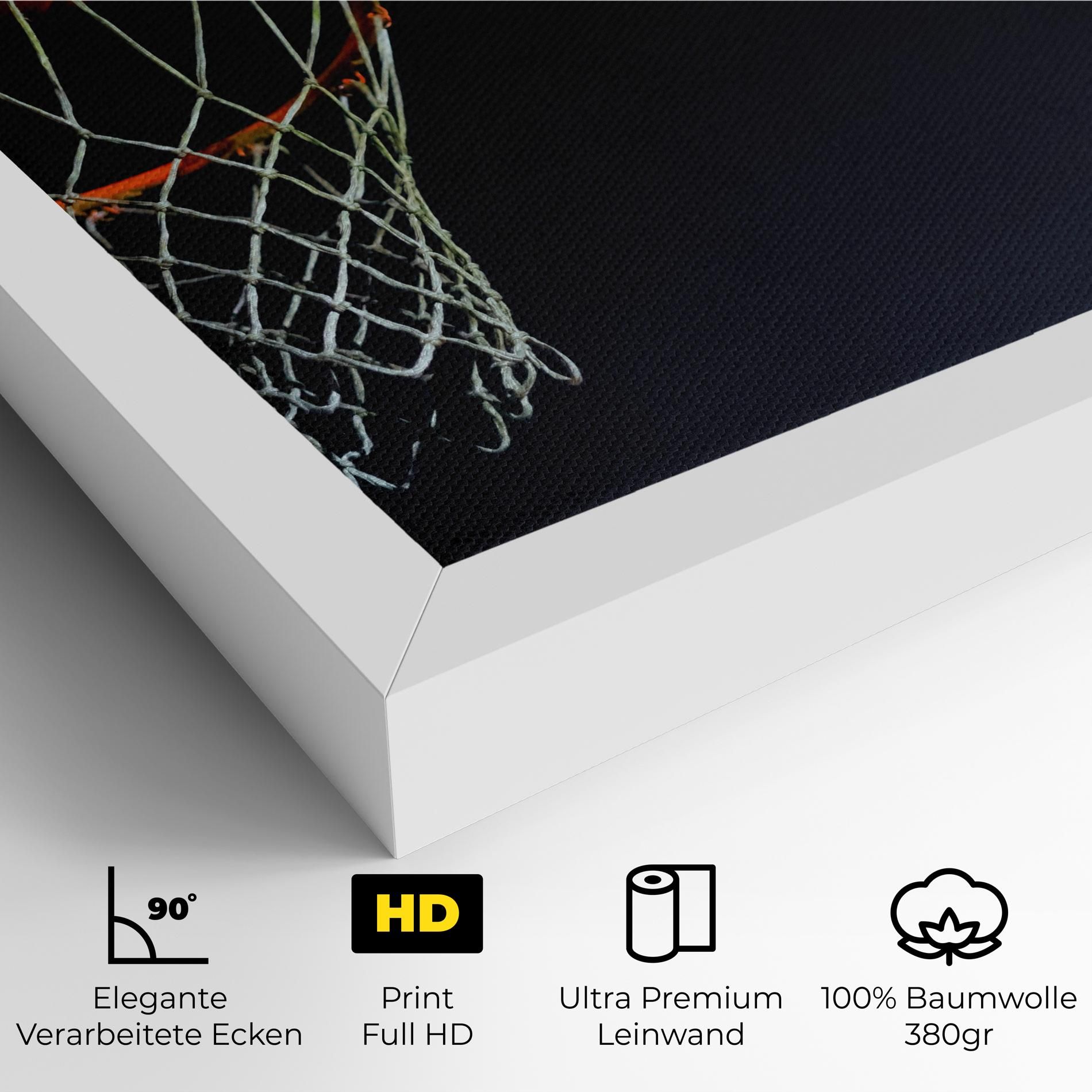 Basketball Hoop On Black mockup 4