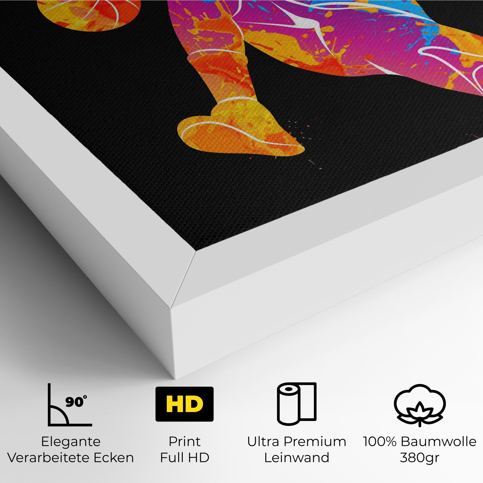 Leinwandbild Blue Basket Hoop mockup 4