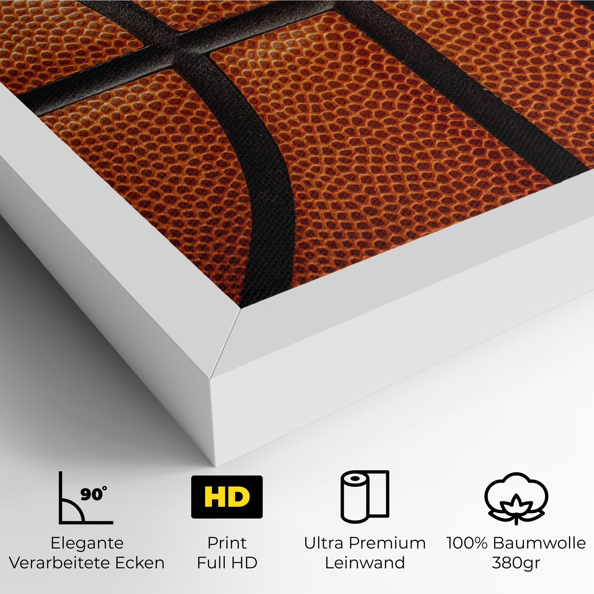 Close Up Leather Basketball mockup 4