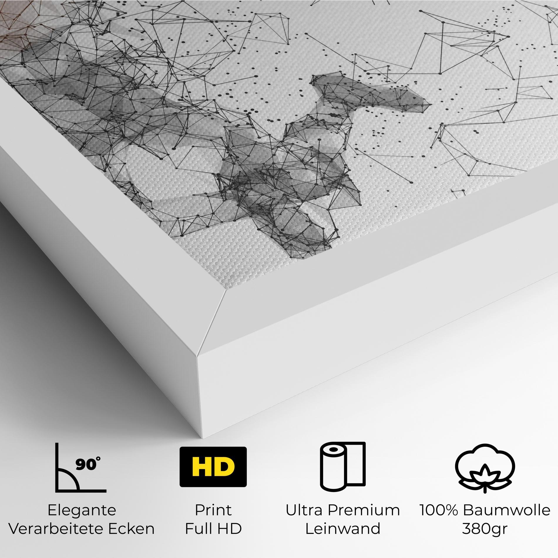 Leinwandbild Orange Line Basket mockup 4
