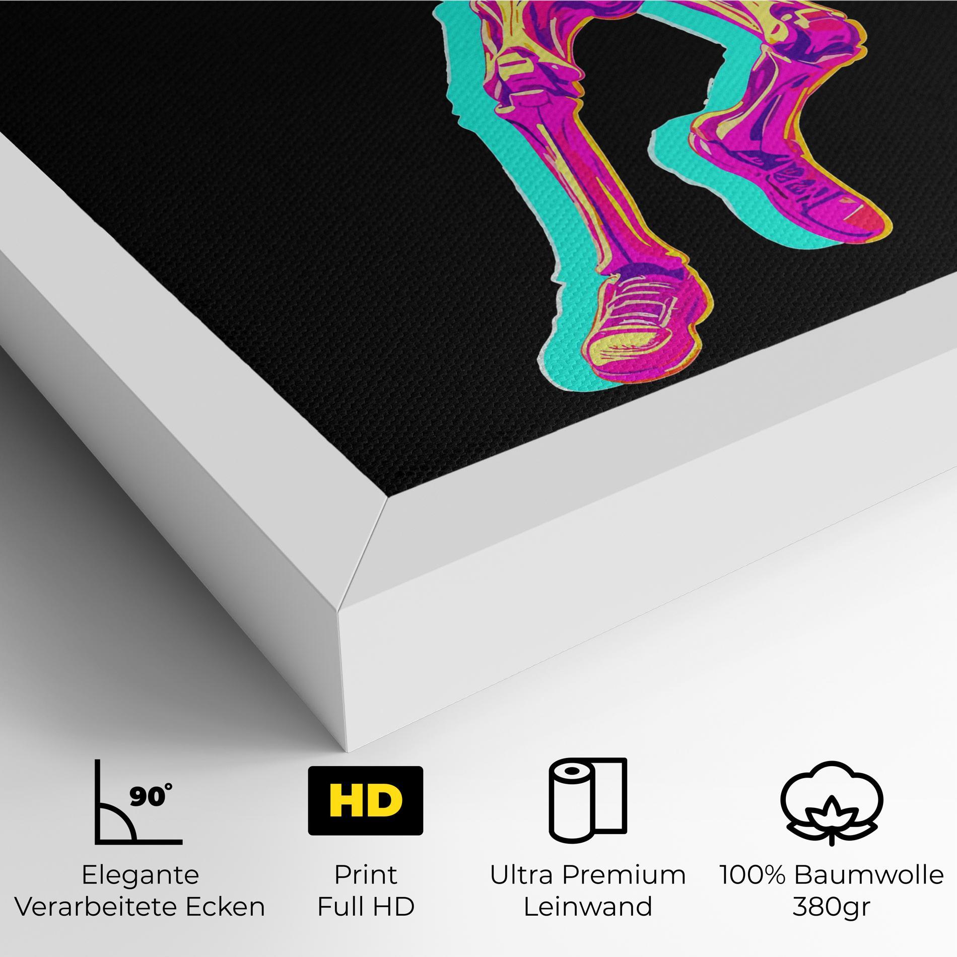 Leinwandbild Skeleton Basketball mockup 4