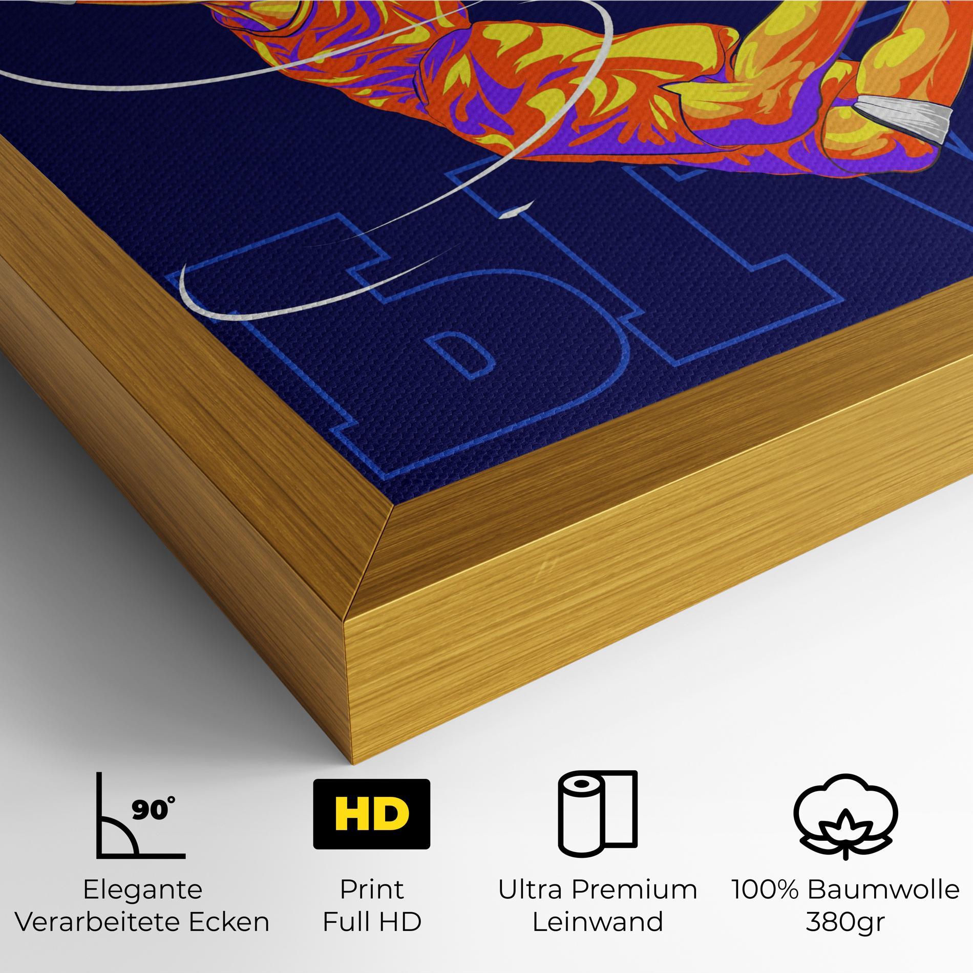 Leinwandbild Basketball Blue mockup 4