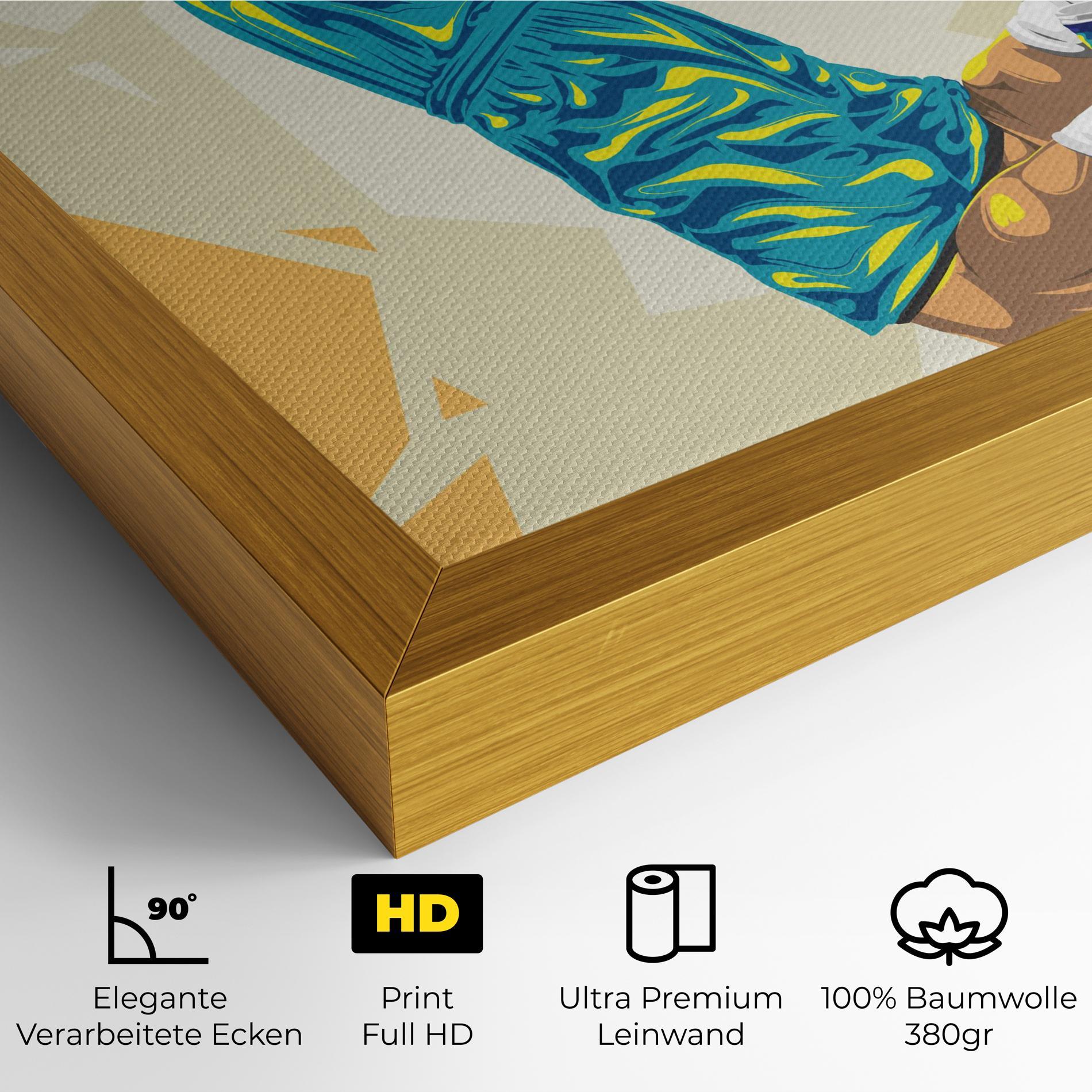 Leinwandbild Basketball Dunk Pose mockup 4