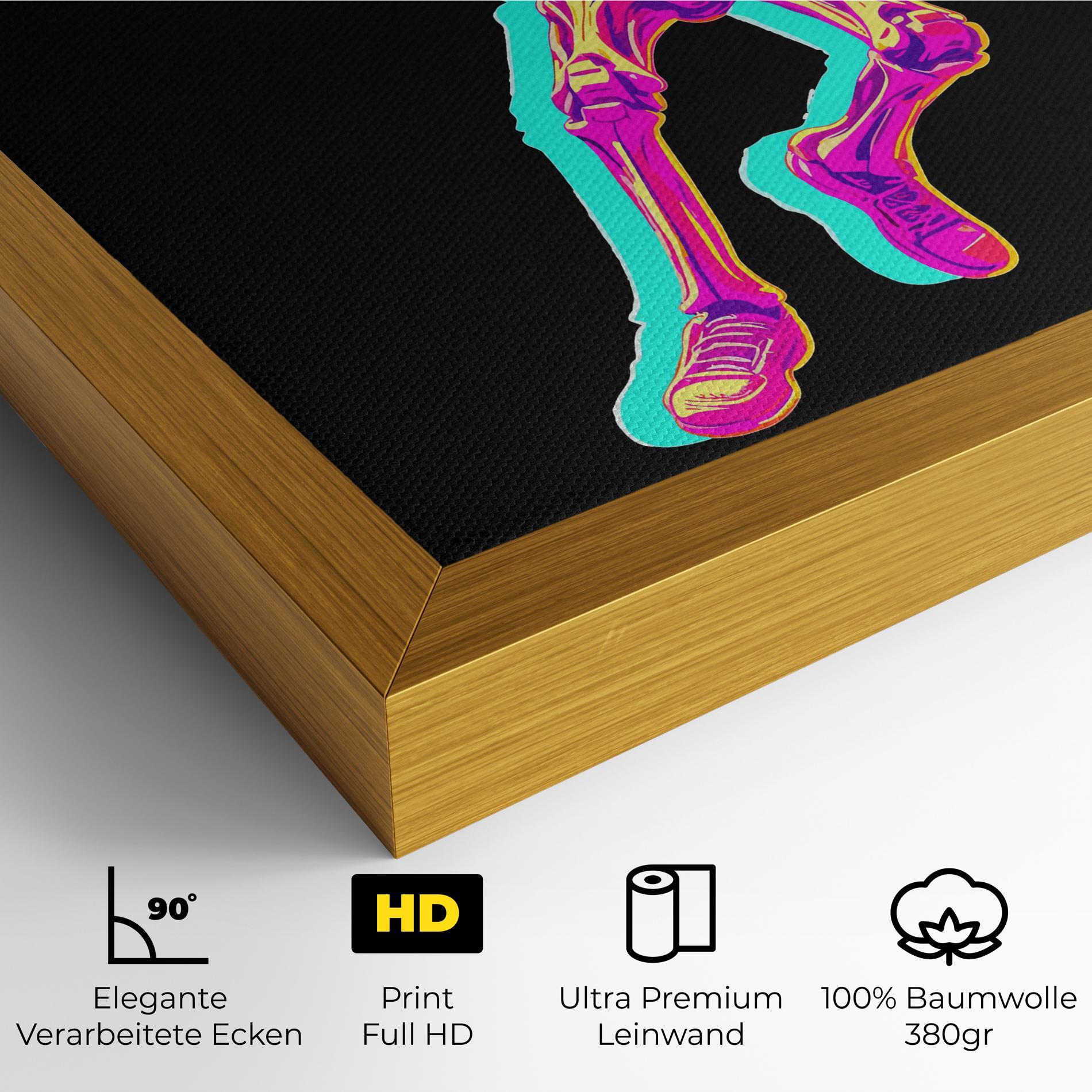 Leinwandbild Skeleton Basketball mockup 4