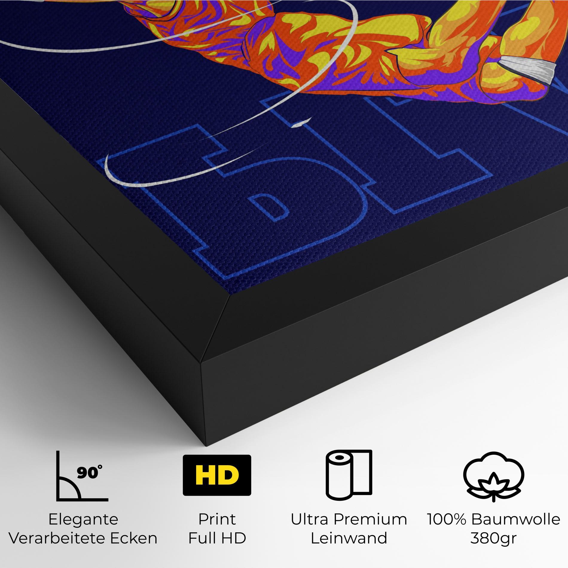 Leinwandbild Basketball Blue mockup 4