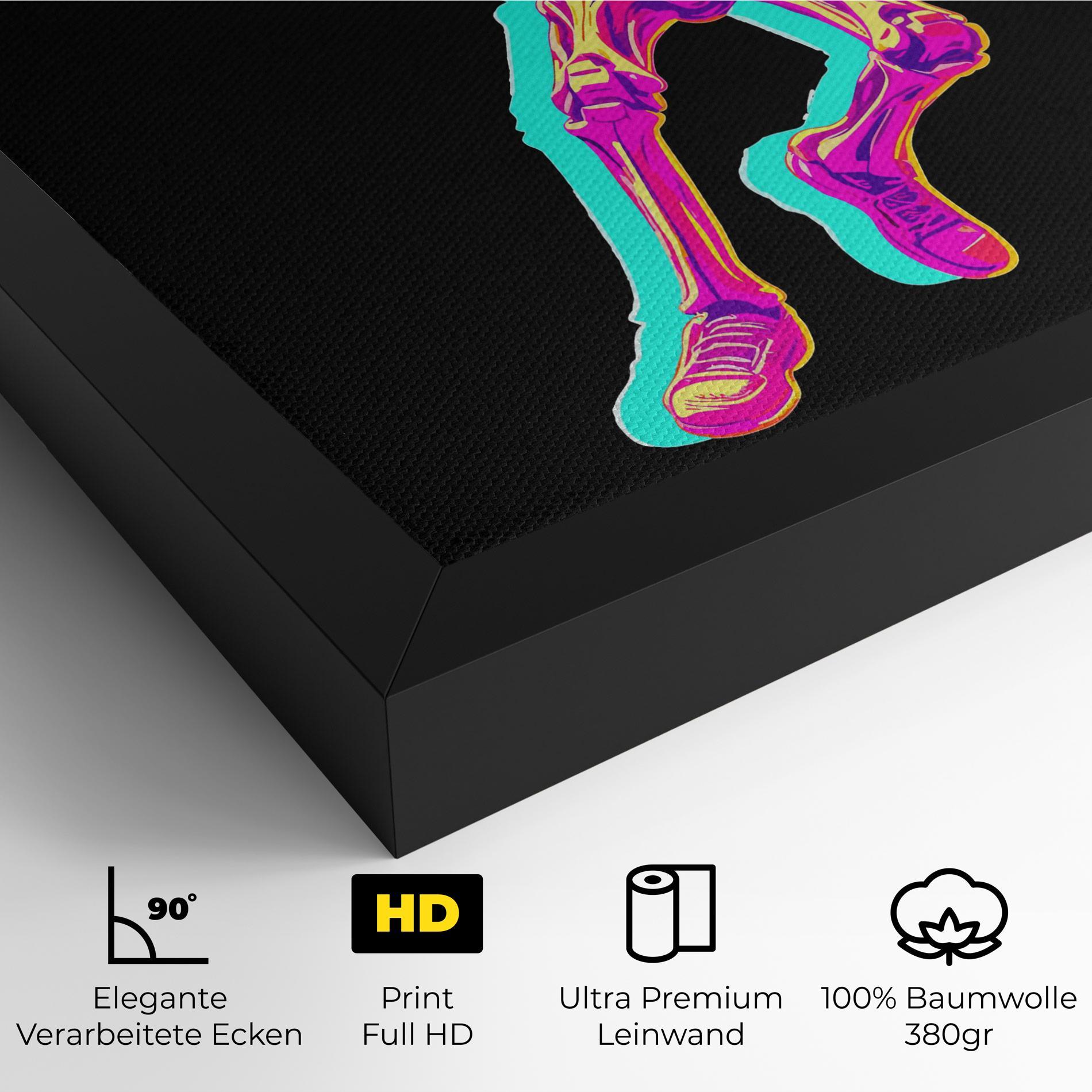 Leinwandbild Skeleton Basketball mockup 4