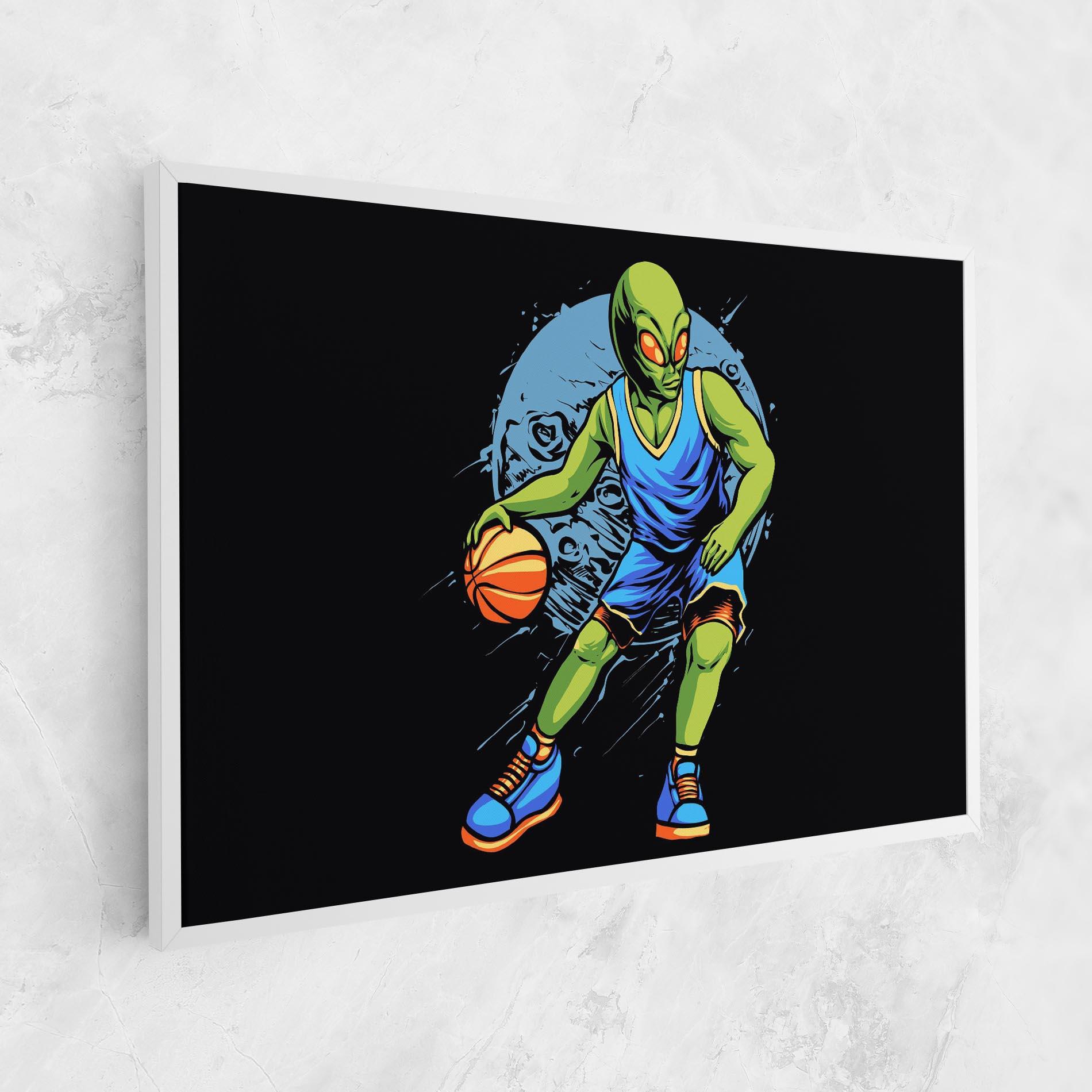 Leinwandbild Alien Basketball mockup 1