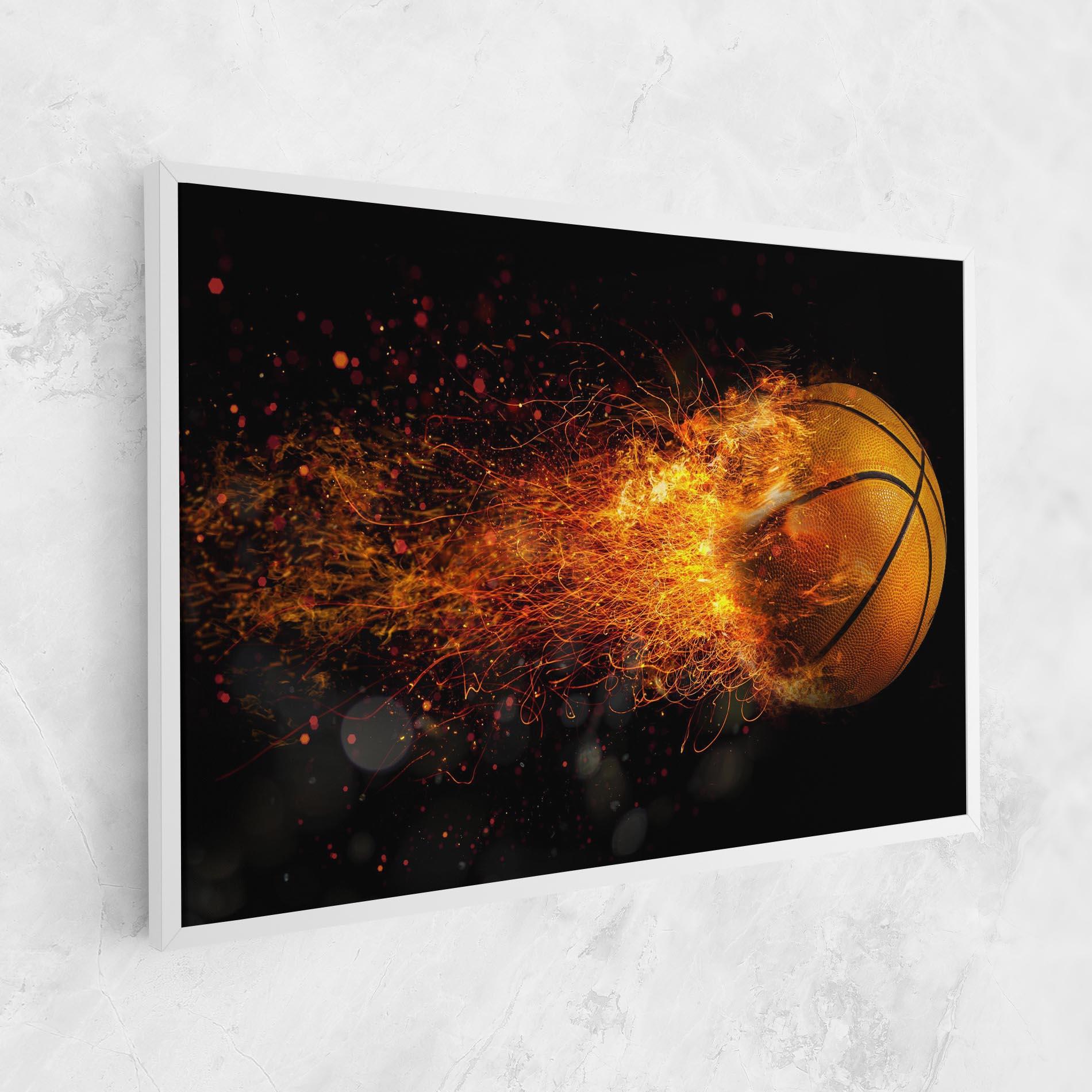 Leinwandbild Basket Ball Flame mockup 1