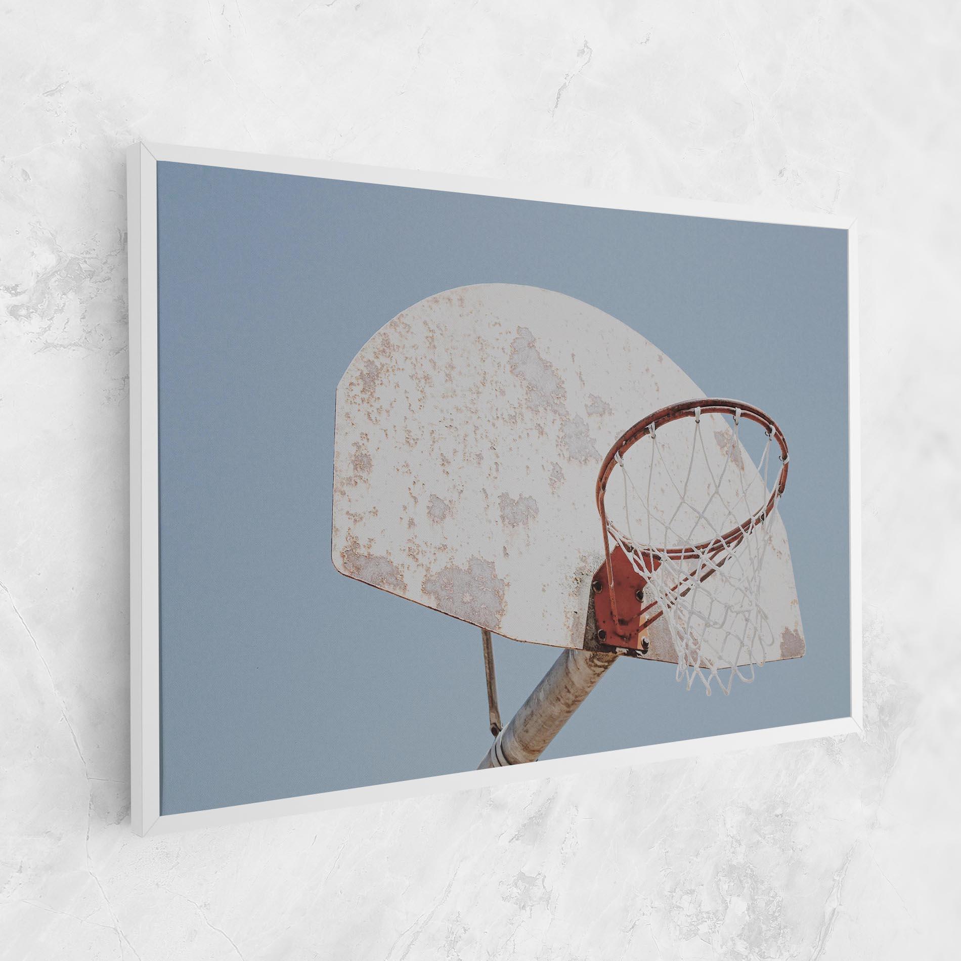 Leinwandbild Old Basketball Hoop mockup 1