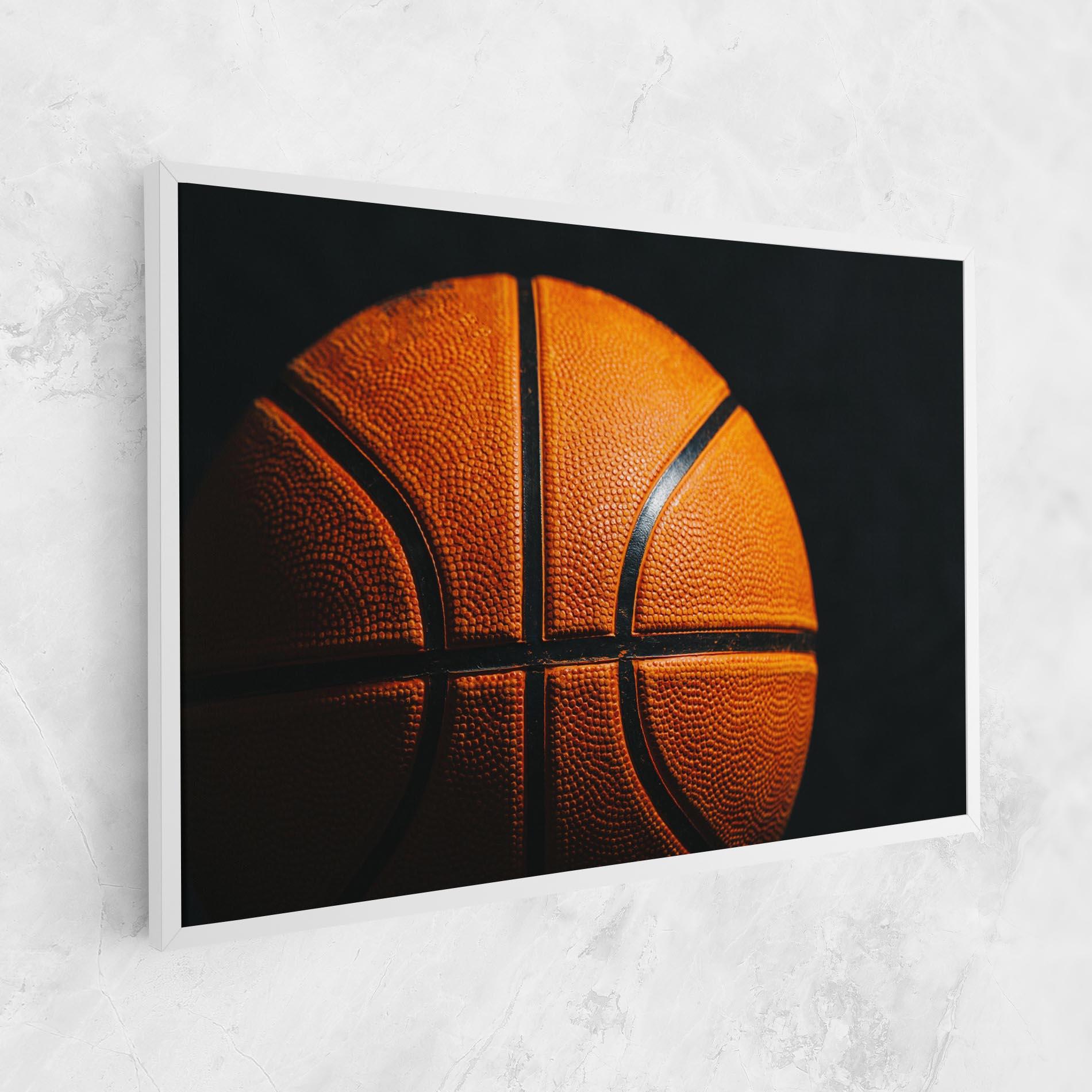 Leinwandbild Orange Basketball mockup 1