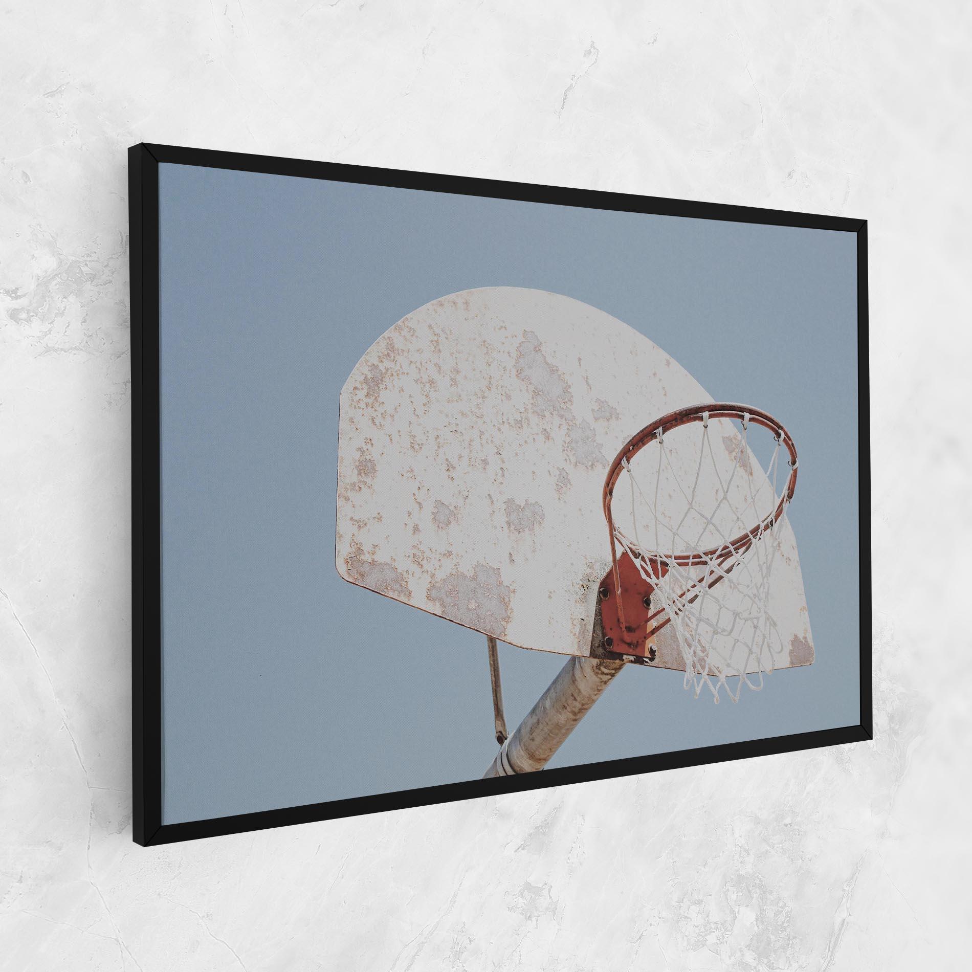 Leinwandbild Old Basketball Hoop mockup 1
