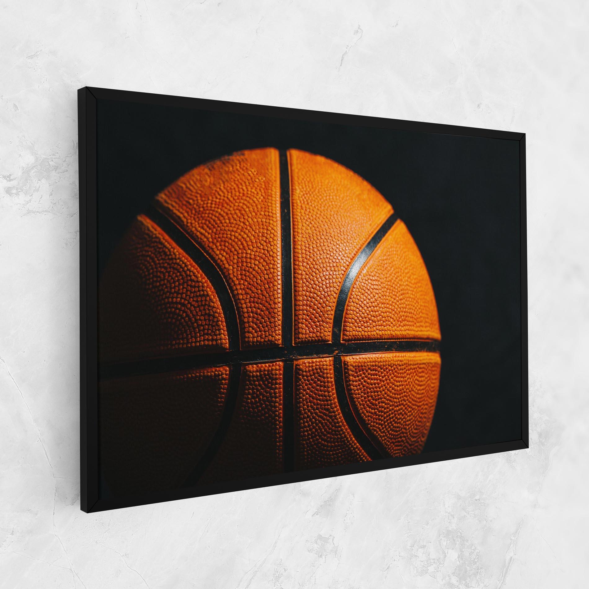Leinwandbild Orange Basketball mockup 1