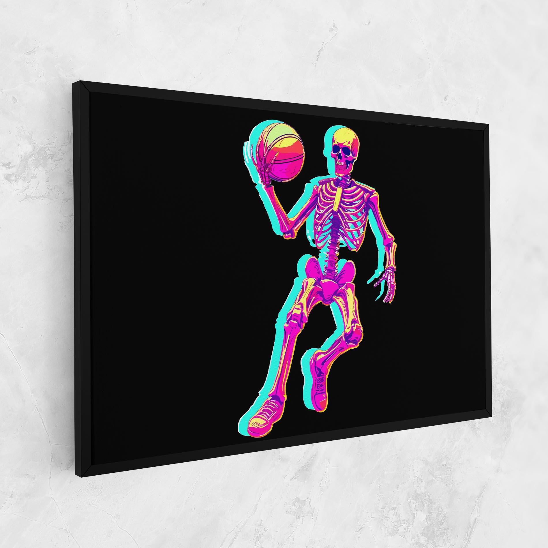 Leinwandbild Skeleton Basketball mockup 1