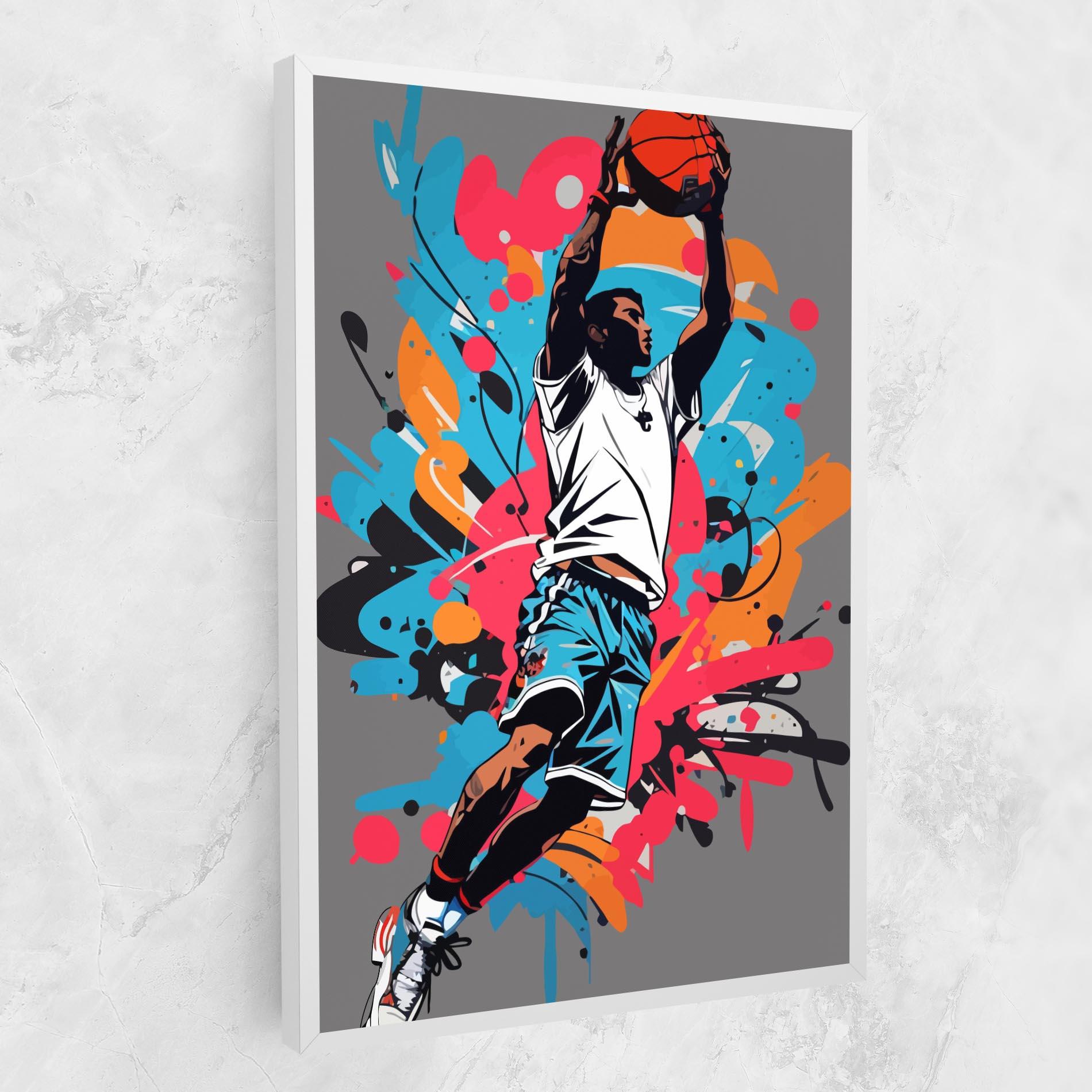 Leinwandbild Blue Red Basket mockup 1