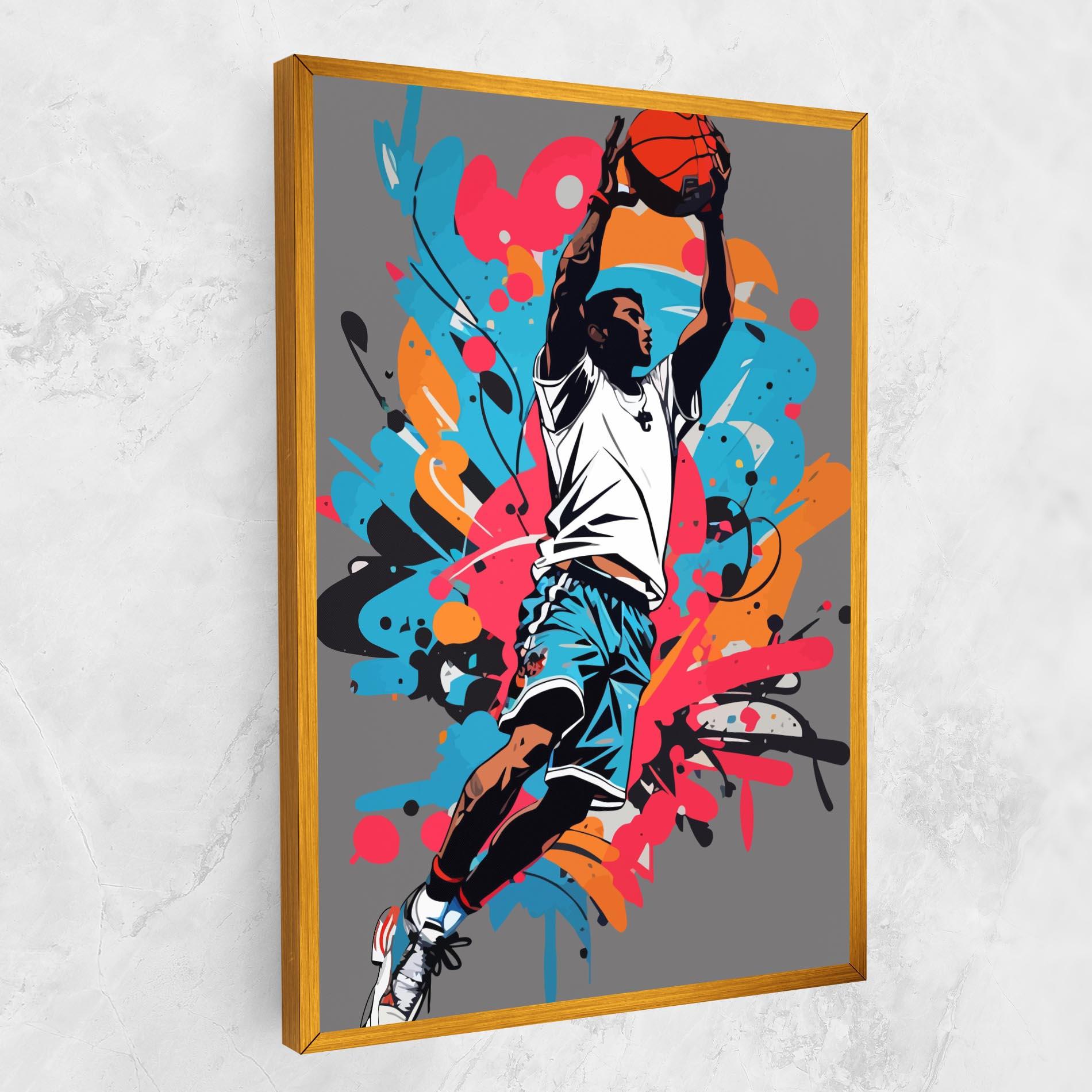 Leinwandbild Blue Red Basket mockup 1