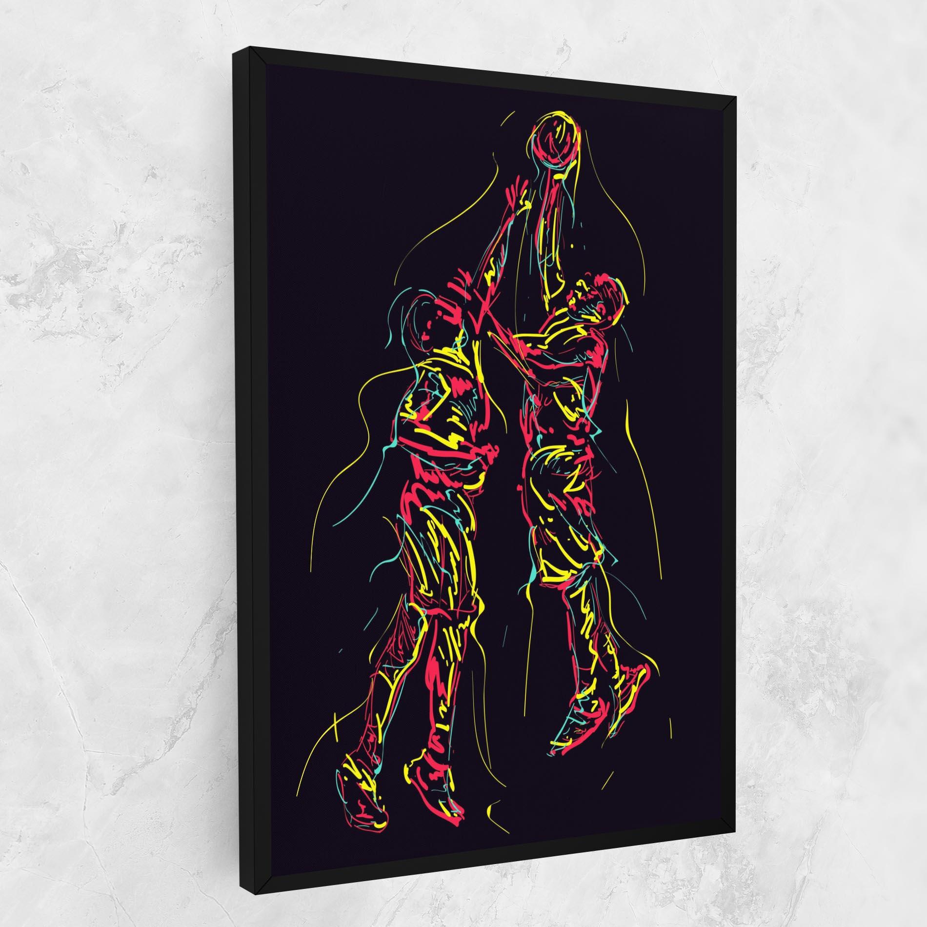 Leinwandbild Basket Line Jump mockup 1