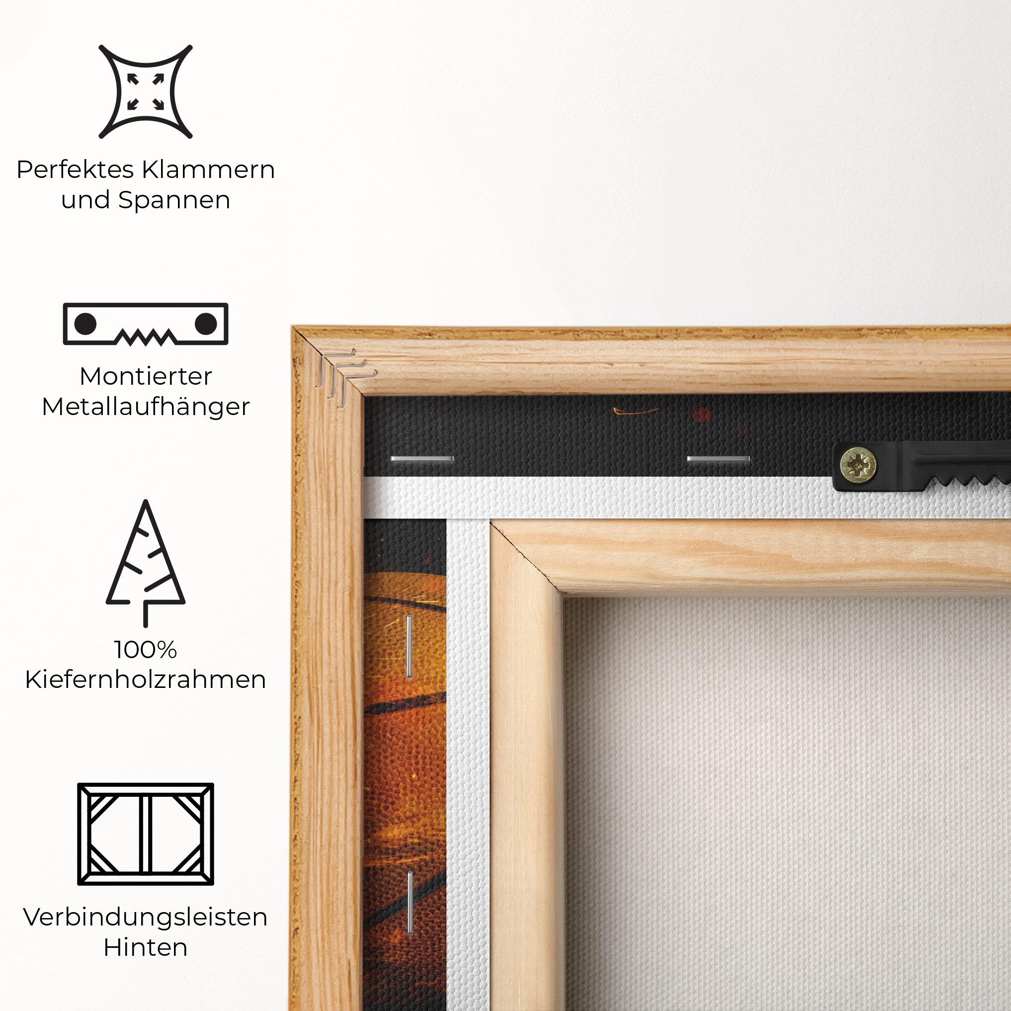 Leinwandbild Basket Ball Flame mockup 5