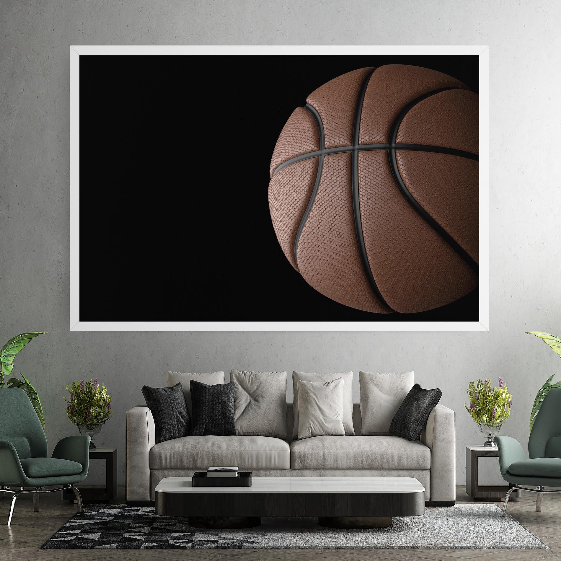 Leinwandbild 3d Basketball Ball mockup 7
