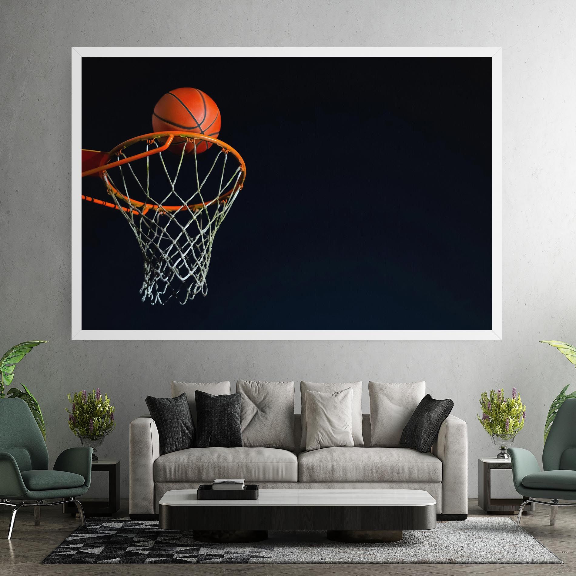 Basketball Hoop On Black mockup 7