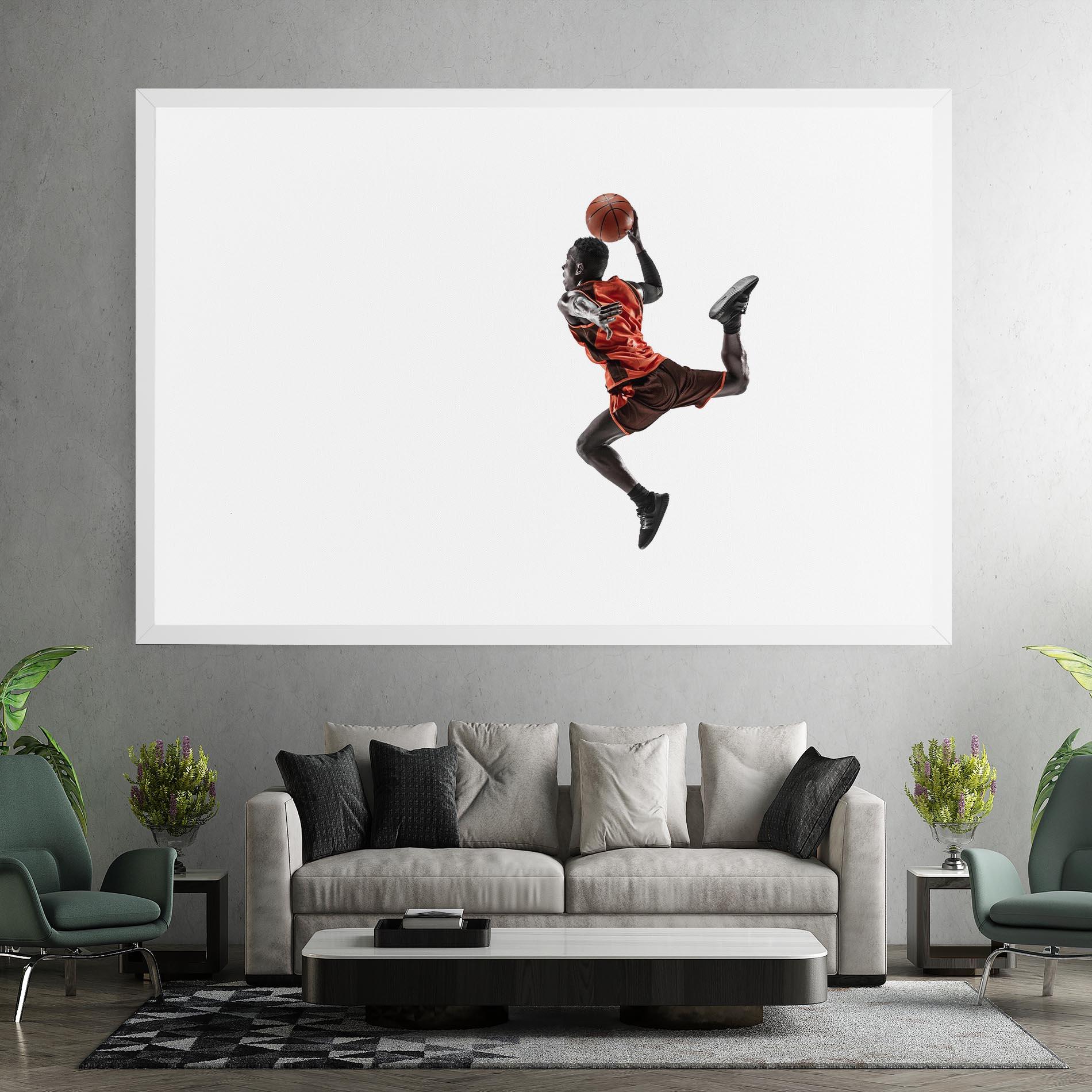 Leinwandbild Basketball Player Flying mockup 7