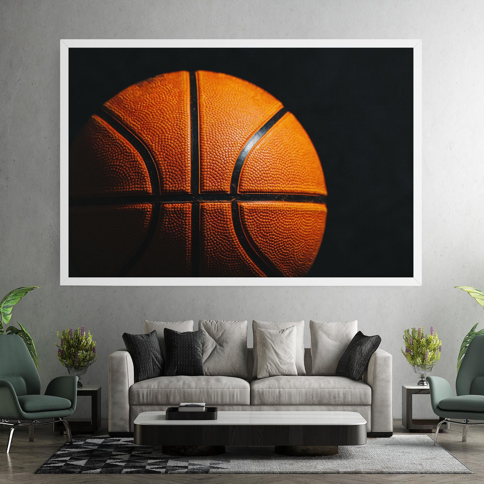 Orange Basketball mockup 7
