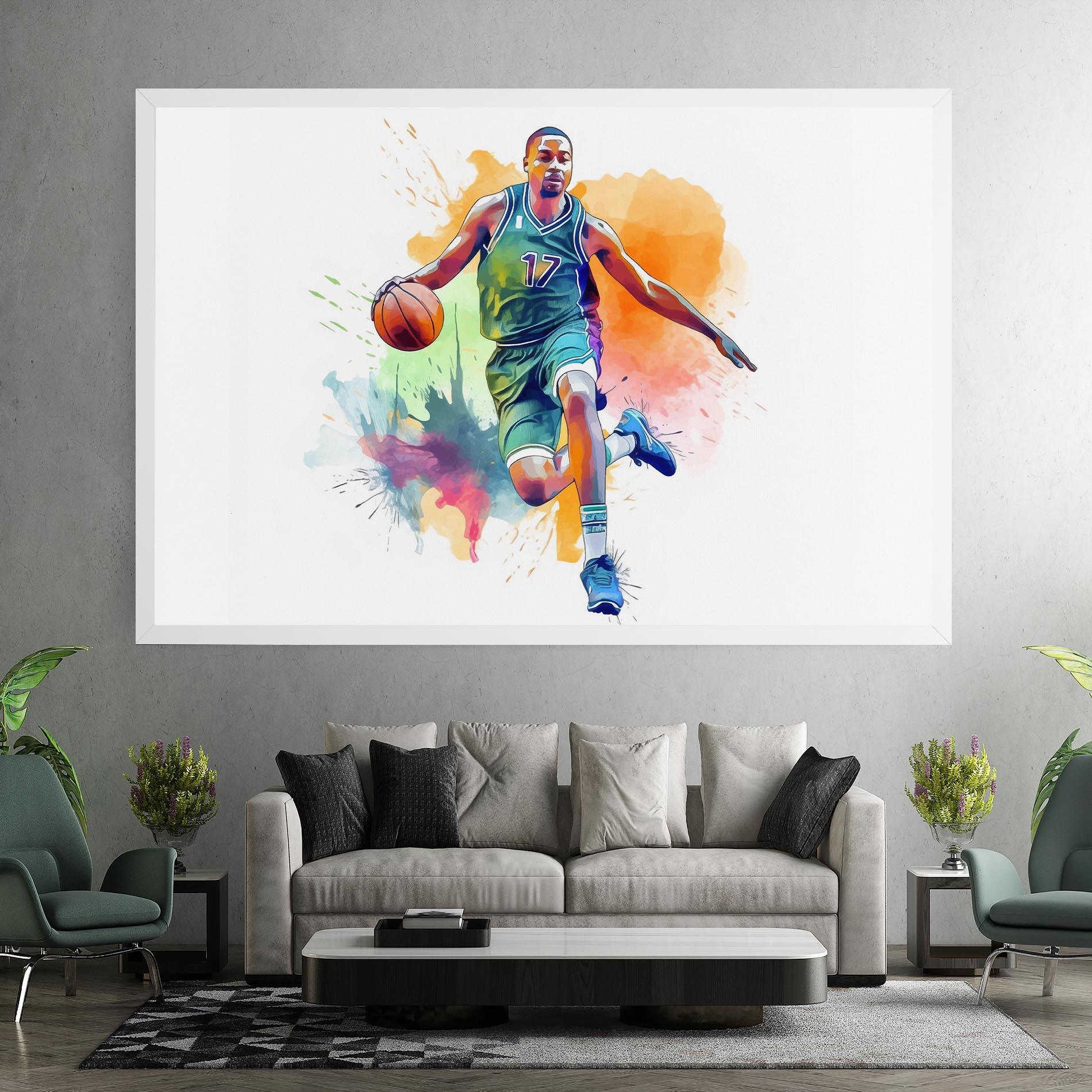 Leinwandbild Playing Basket mockup 7