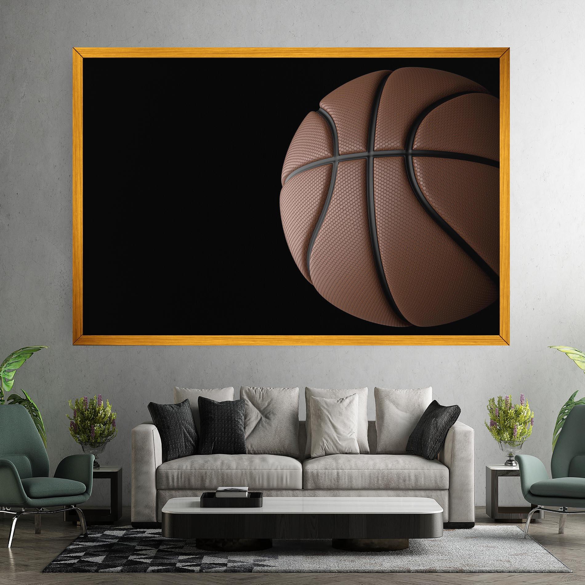 Leinwandbild 3d Basketball Ball mockup 7