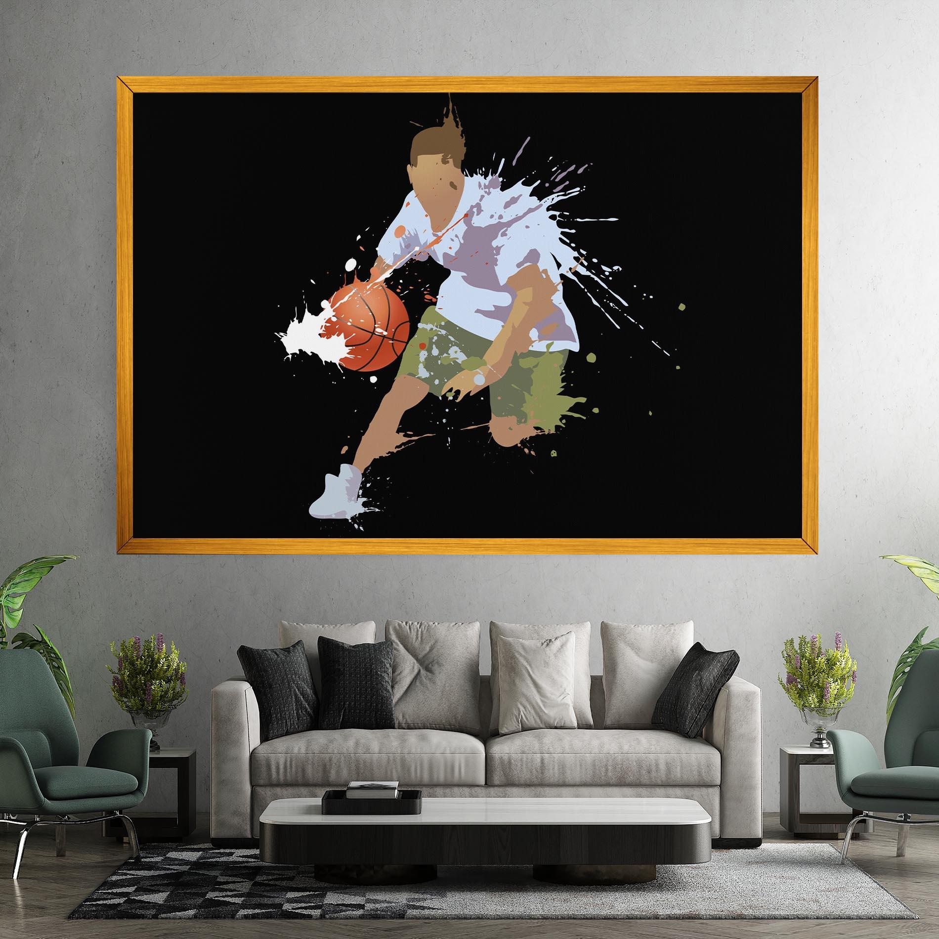 Leinwandbild Basket Splash mockup 7