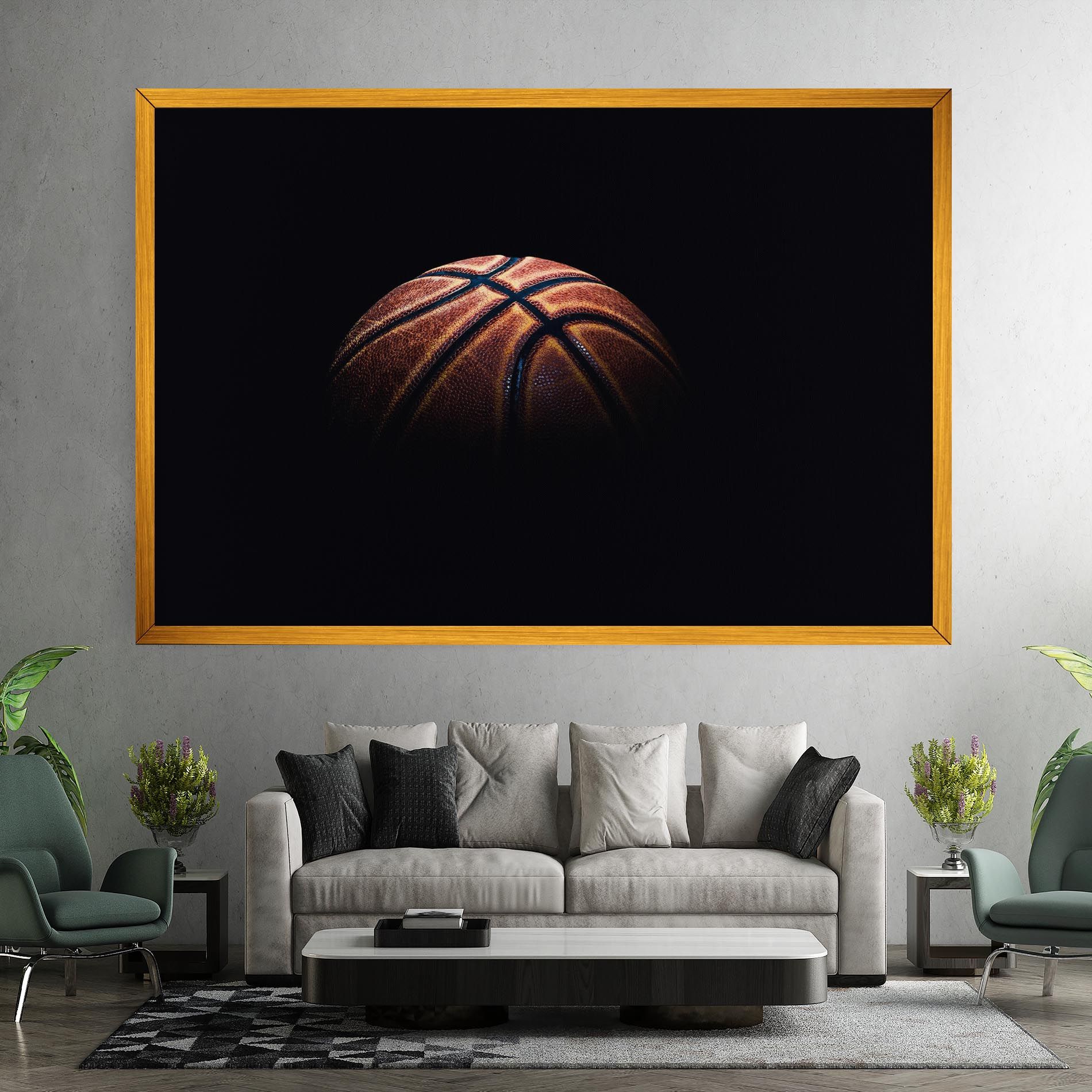 Basketball Ball In Dark mockup 7
