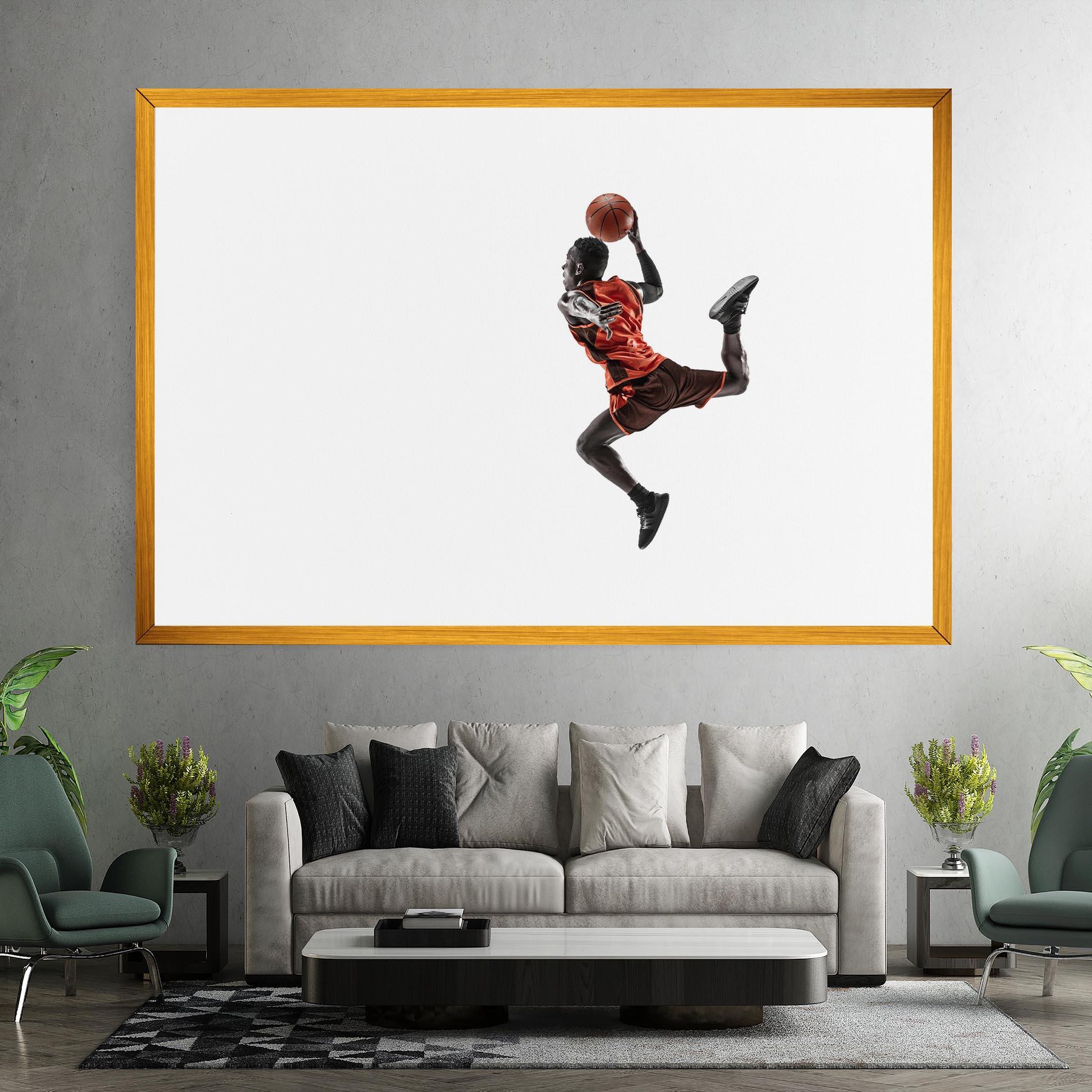 Leinwandbild Basketball Player Flying mockup 7