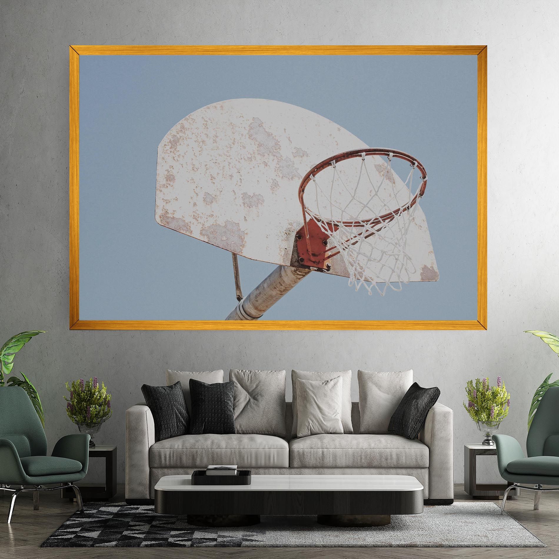 Old Basketball Hoop mockup 7