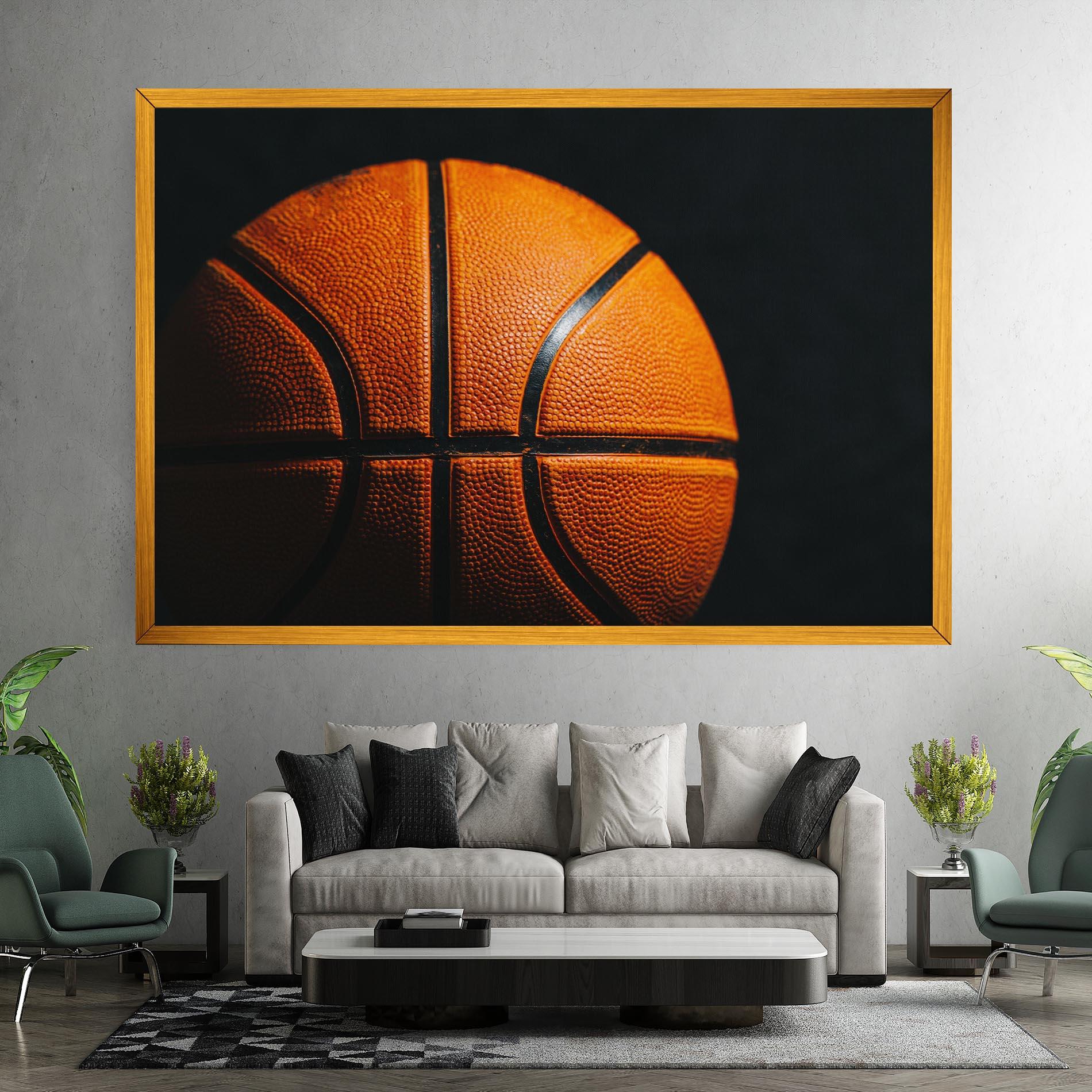 Leinwandbild Orange Basketball mockup 7
