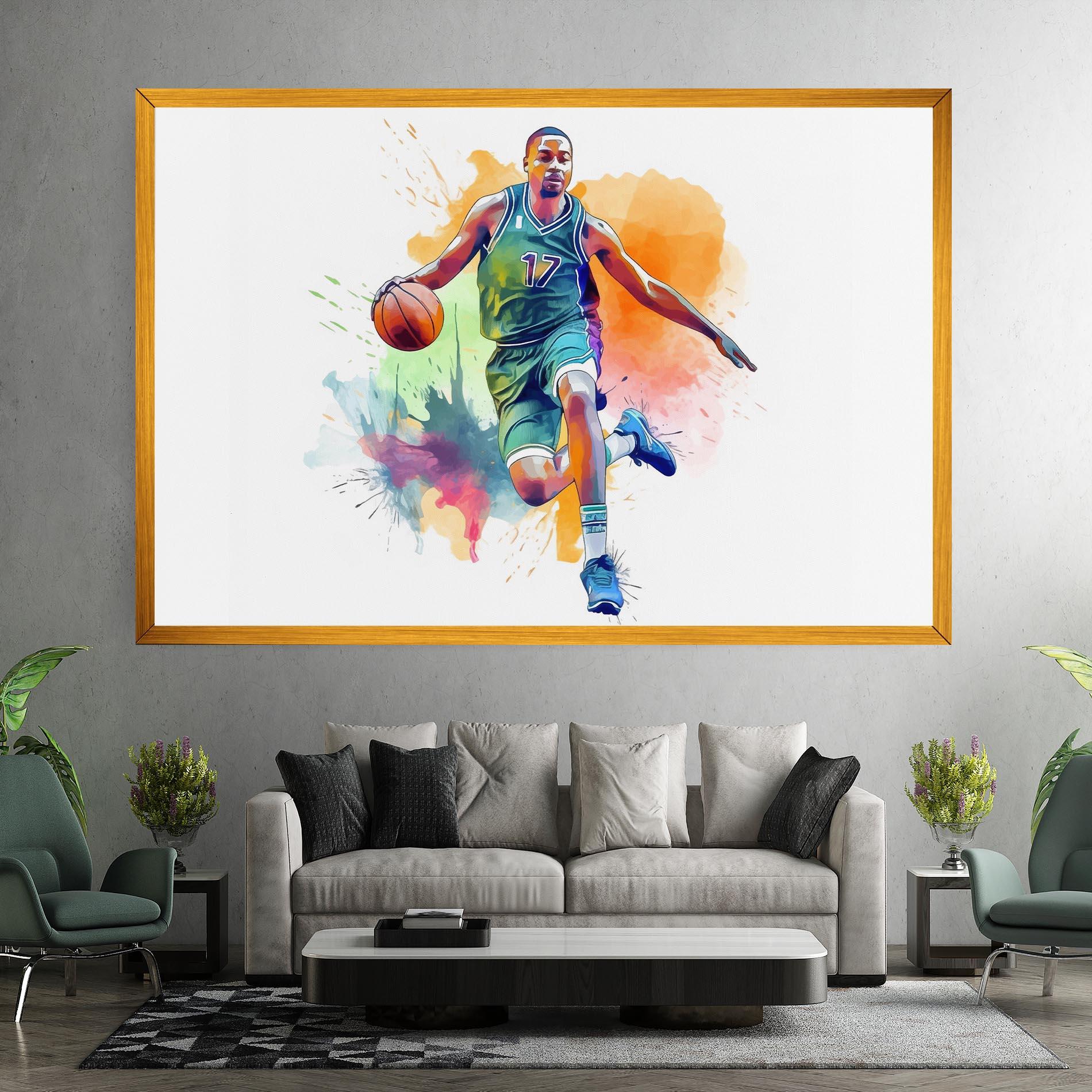 Leinwandbild Playing Basket mockup 7