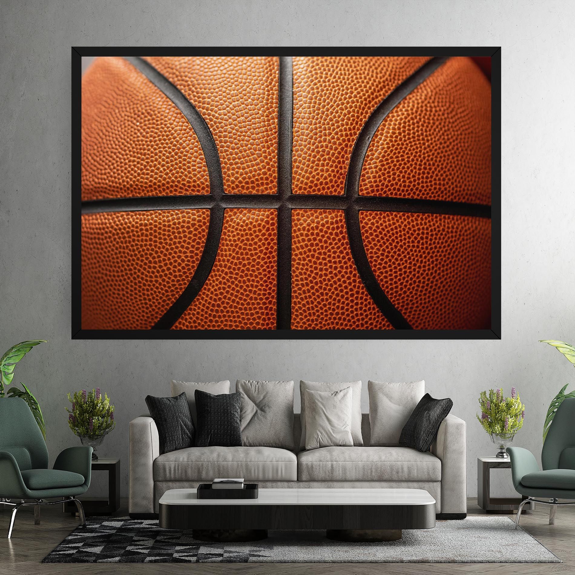 Close Up Leather Basketball mockup 7