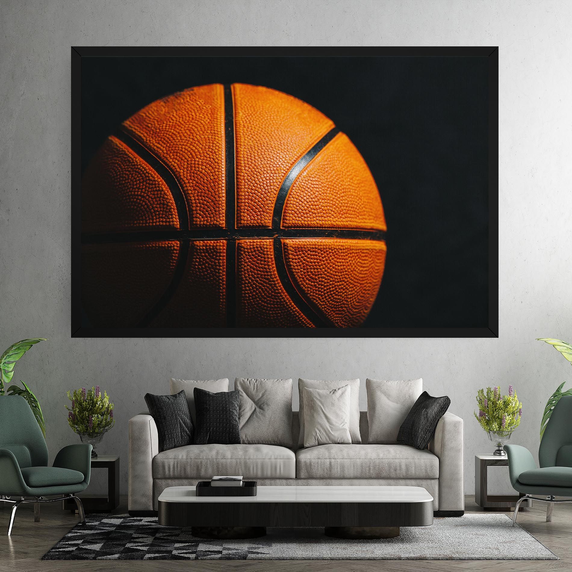 Orange Basketball mockup 7