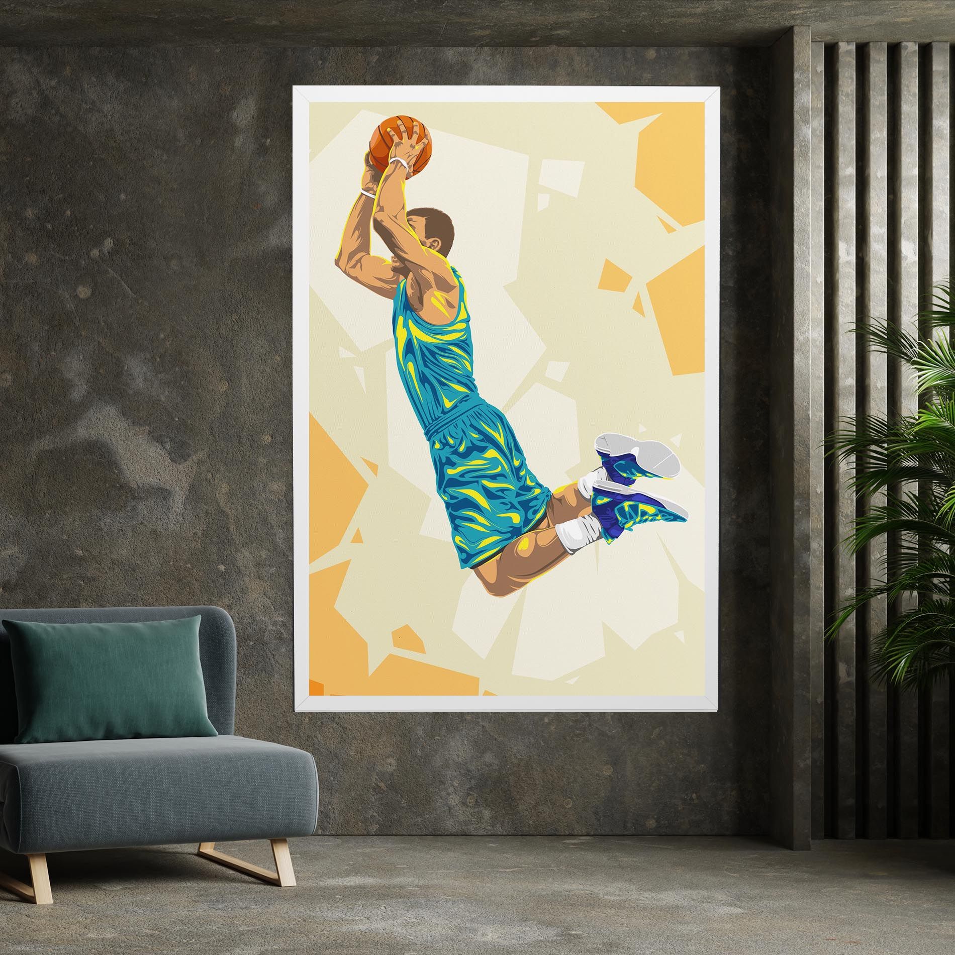Basketball Dunk Pose mockup 7