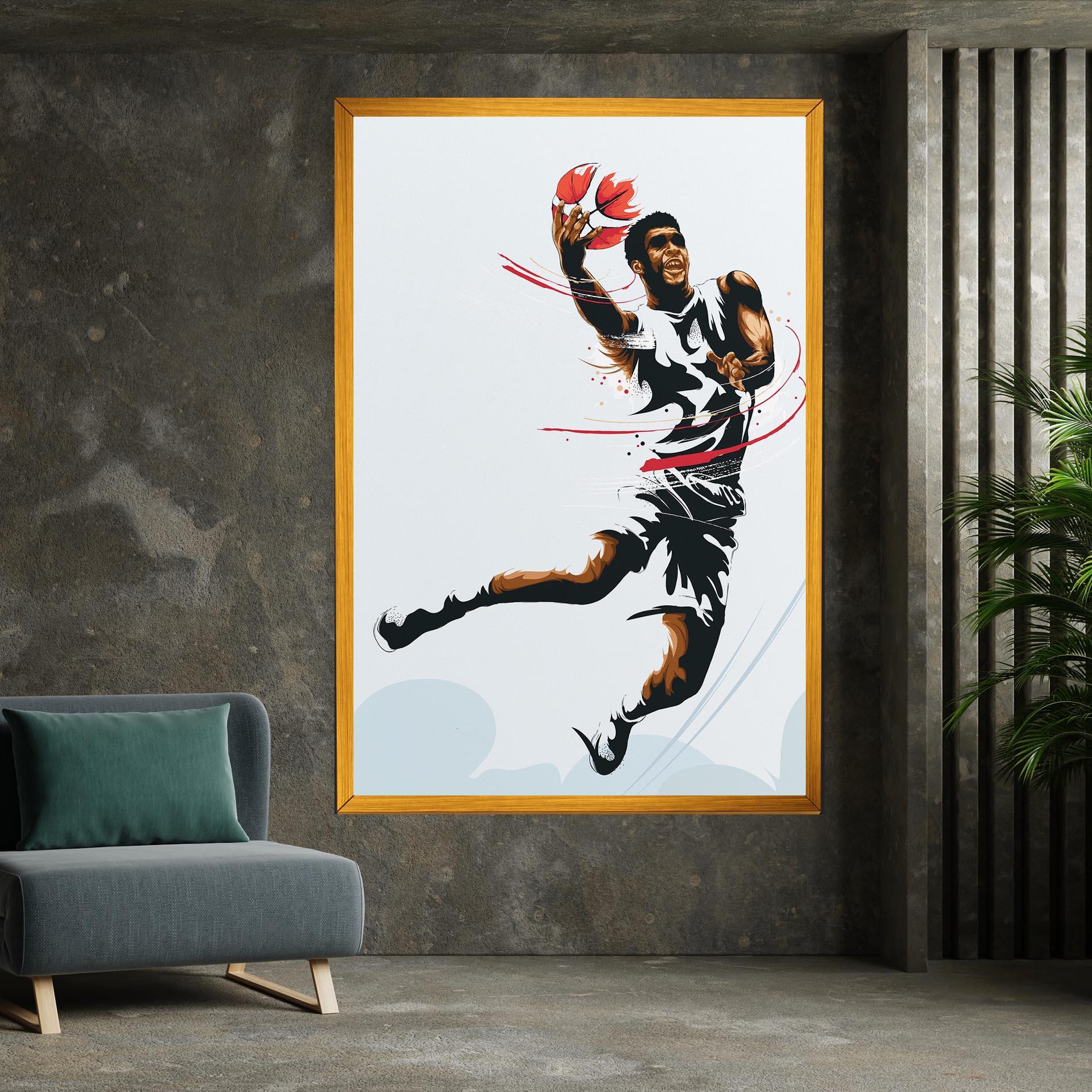 Leinwandbild Basketball Shot mockup 7