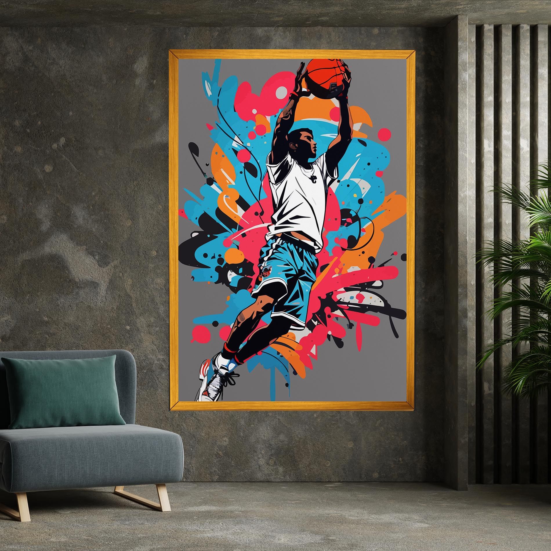 Blue Red Basket mockup 7