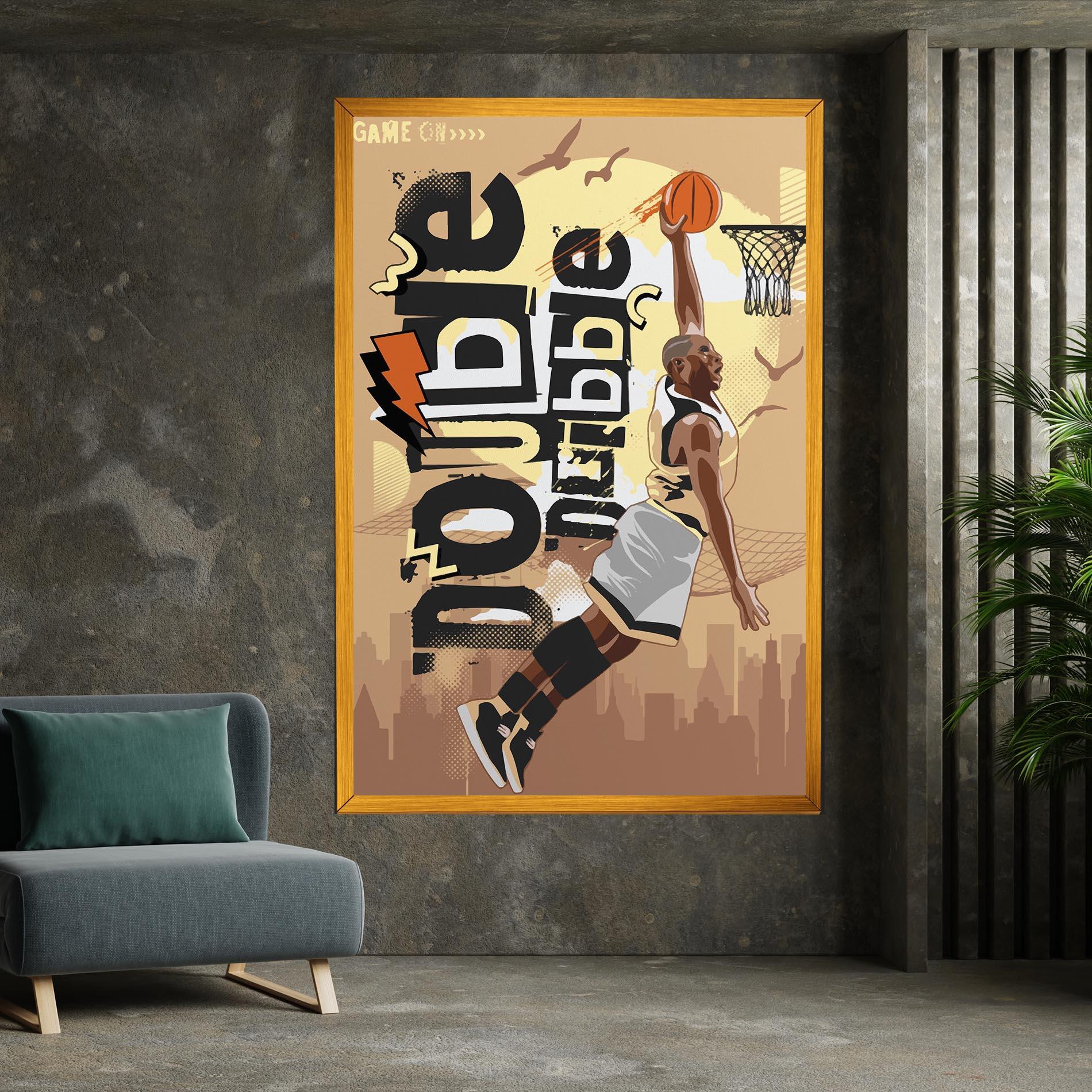 Leinwandbild Double Dribble mockup 7