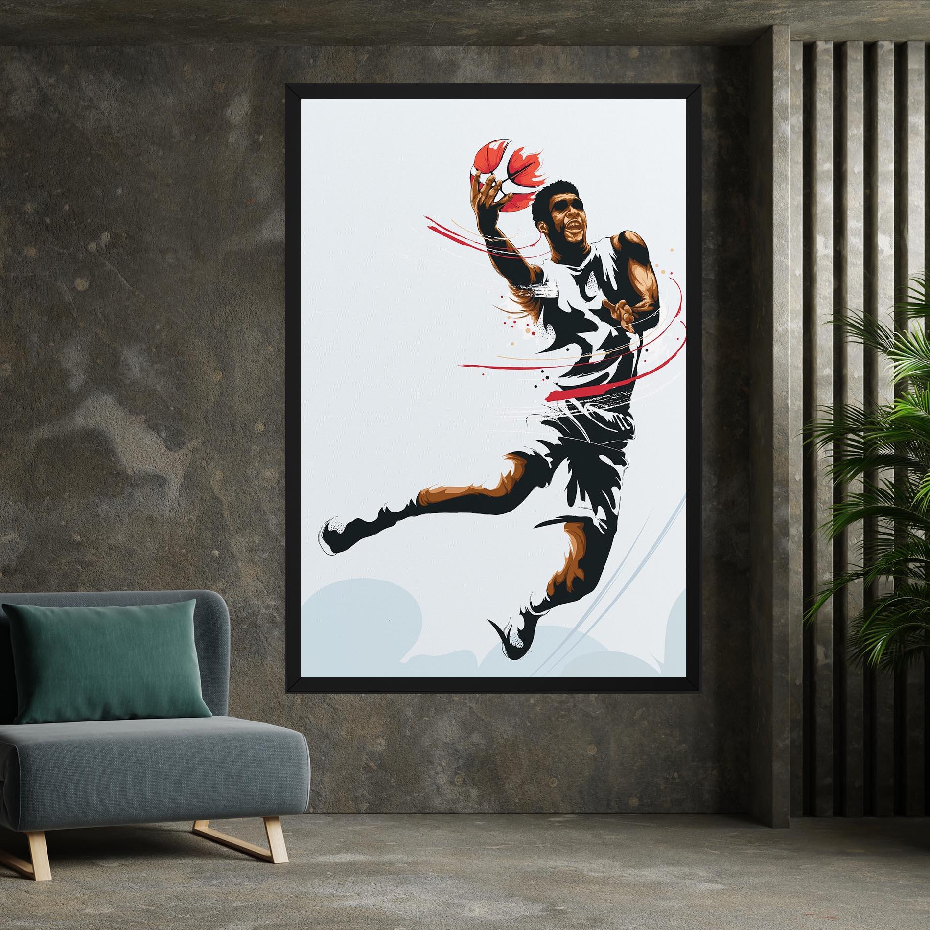 Leinwandbild Basketball Shot mockup 7