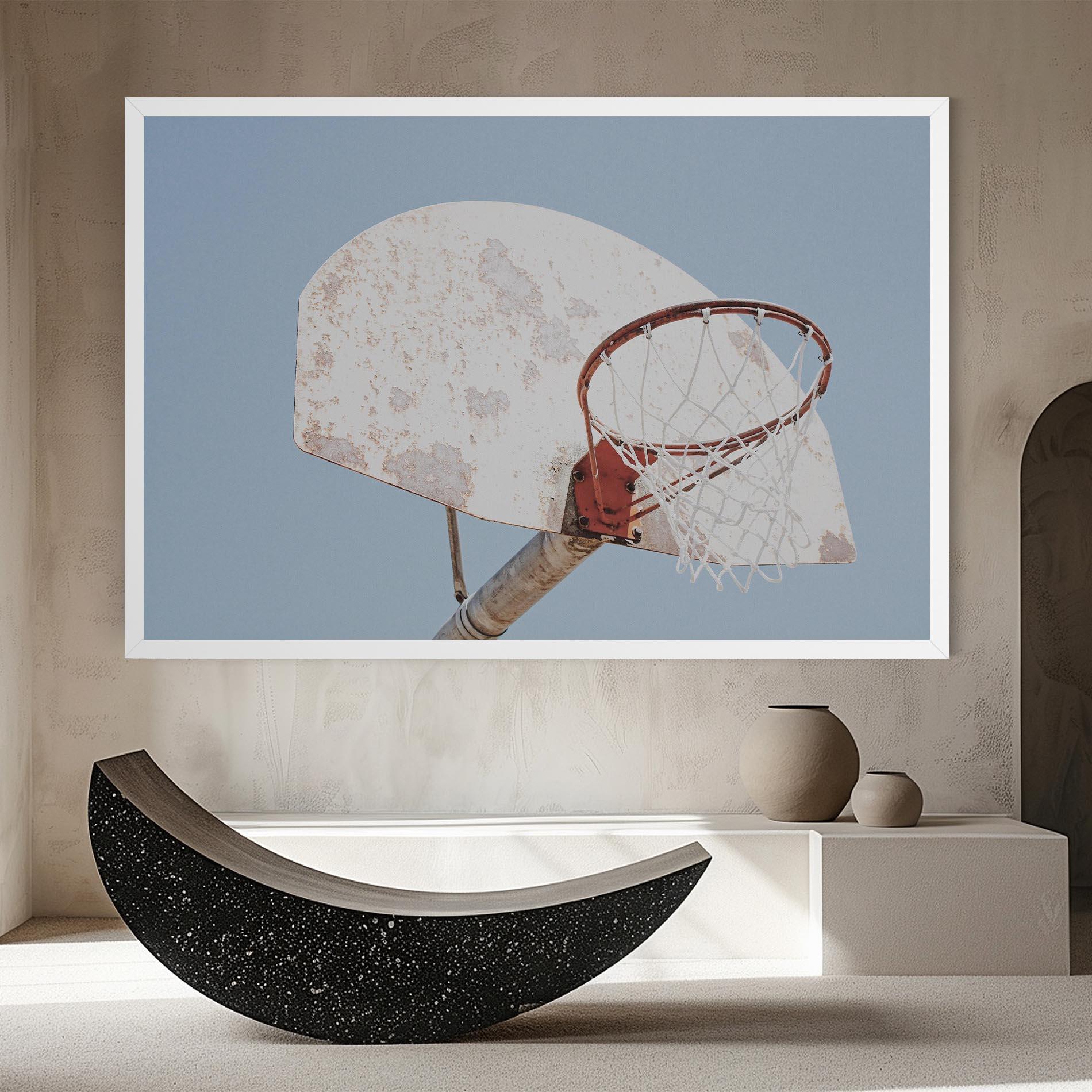 Leinwandbild Old Basketball Hoop mockup 8