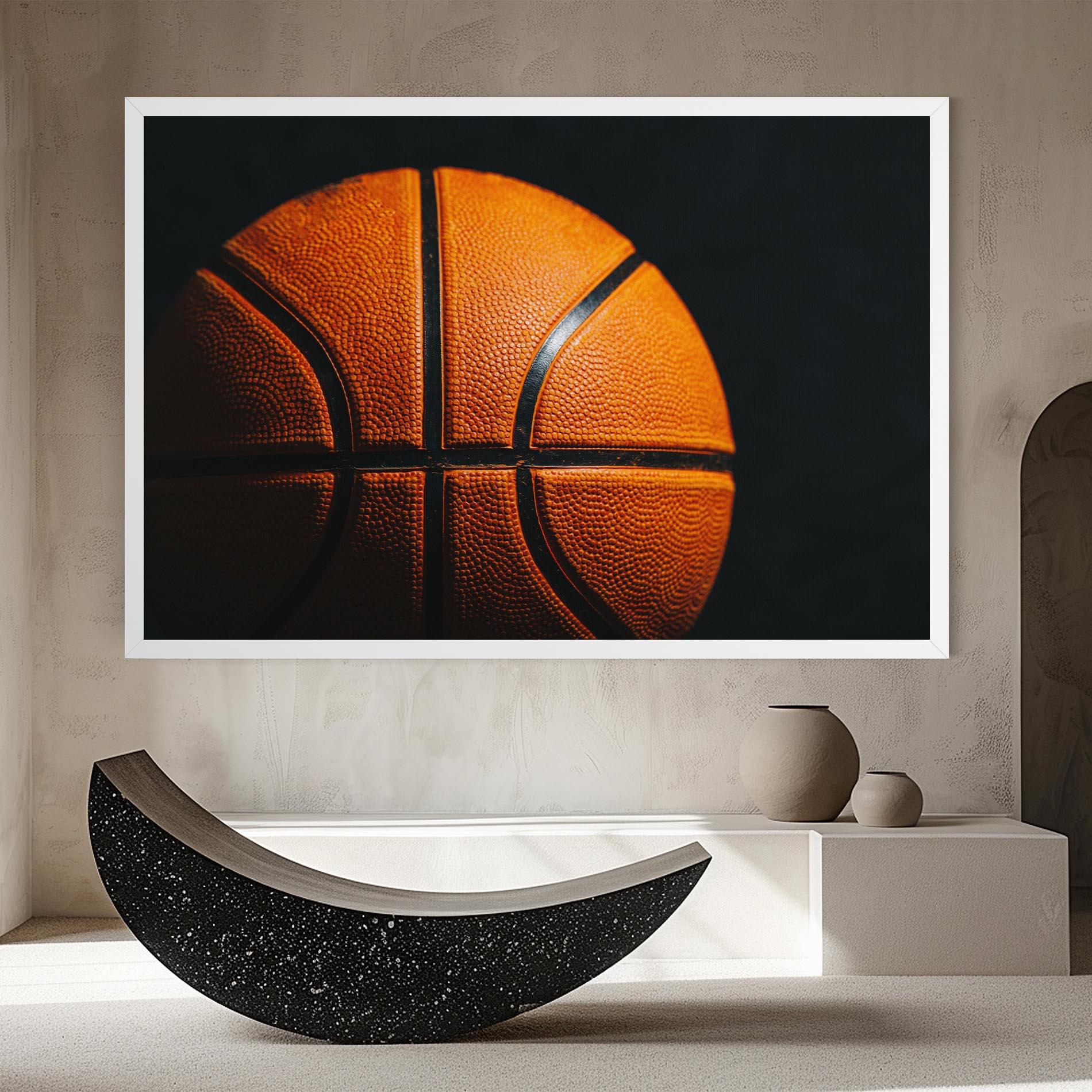 Leinwandbild Orange Basketball mockup 8