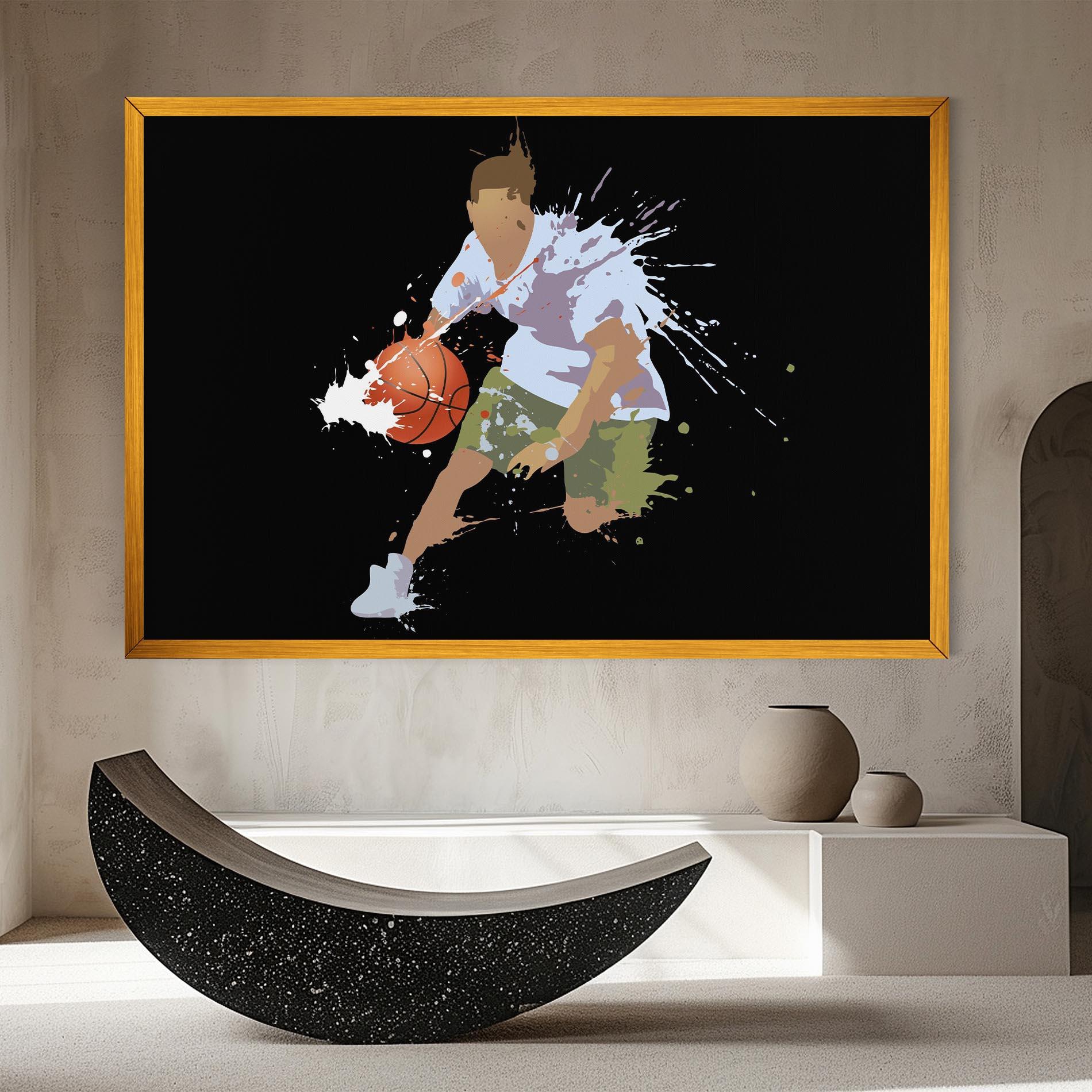 Leinwandbild Basket Splash mockup 8