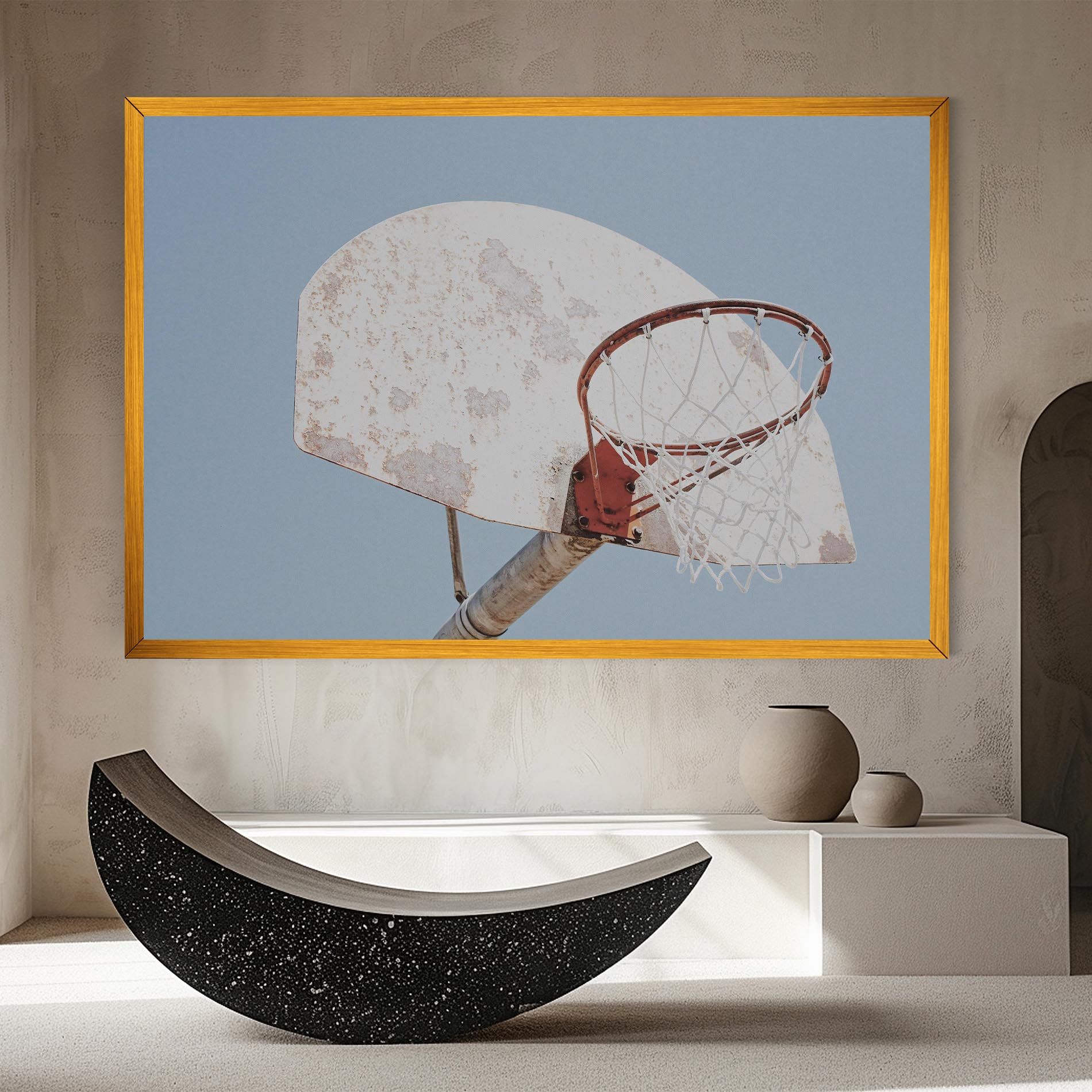 Old Basketball Hoop mockup 8