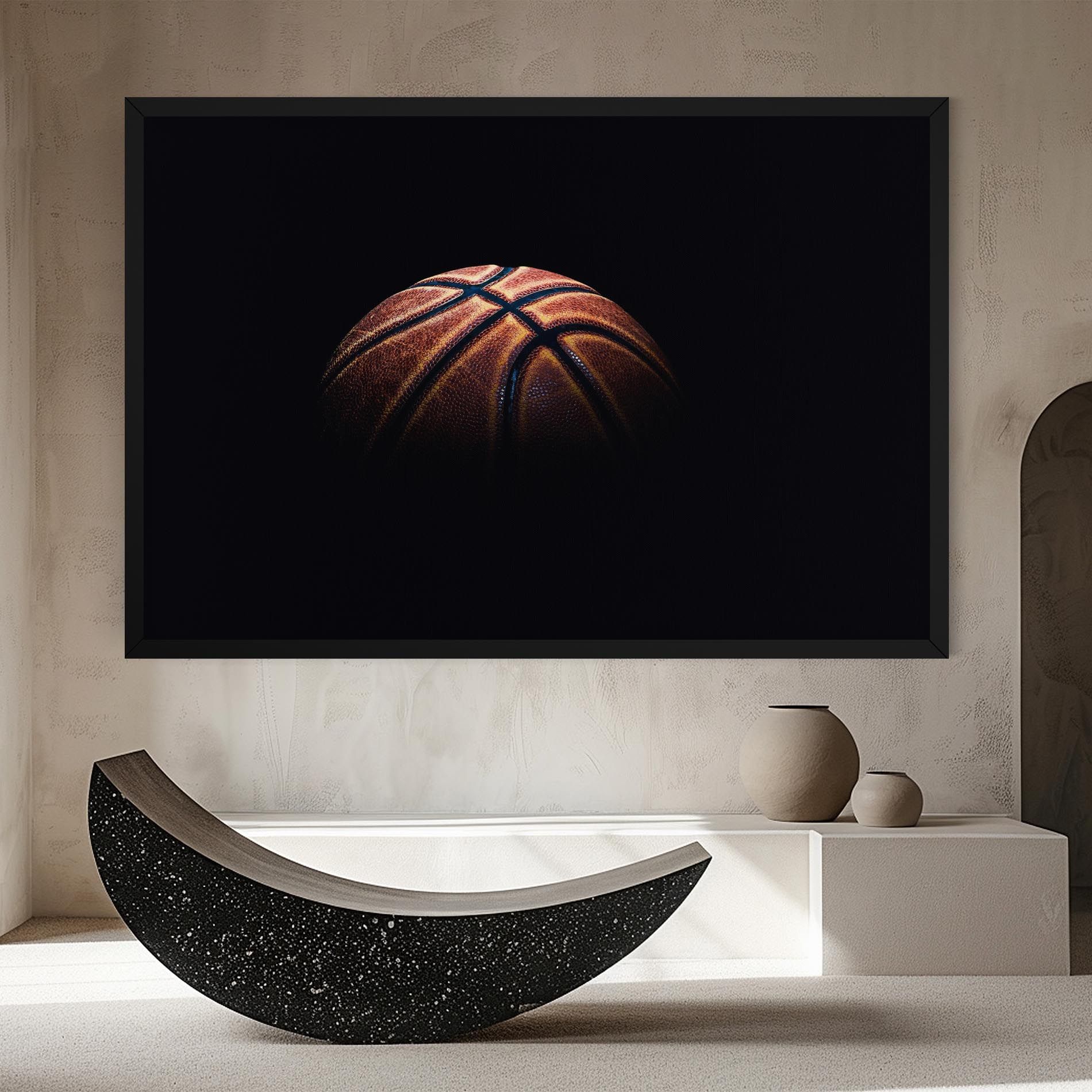 Basketball Ball In Dark mockup 8