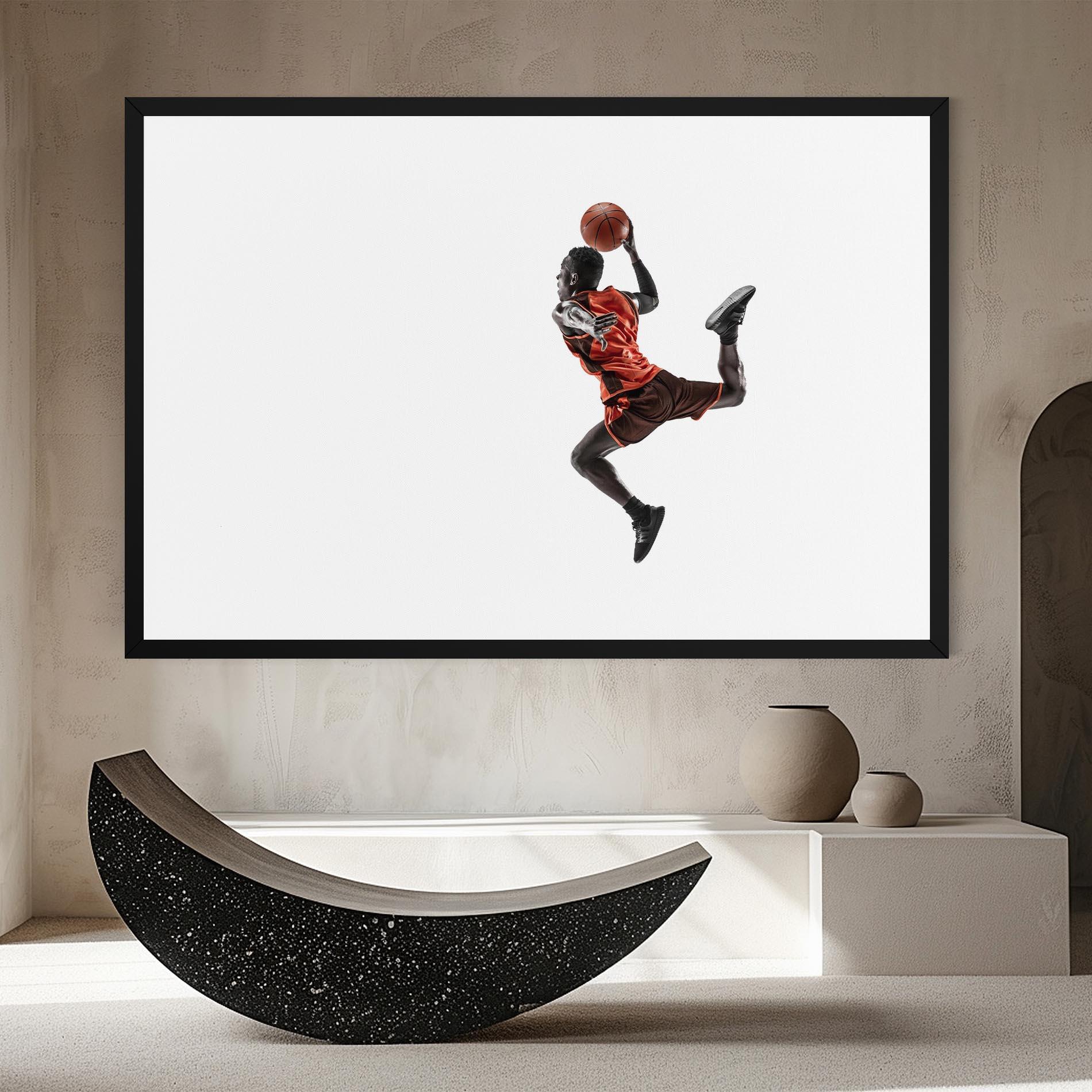 Leinwandbild Basketball Player Flying mockup 8