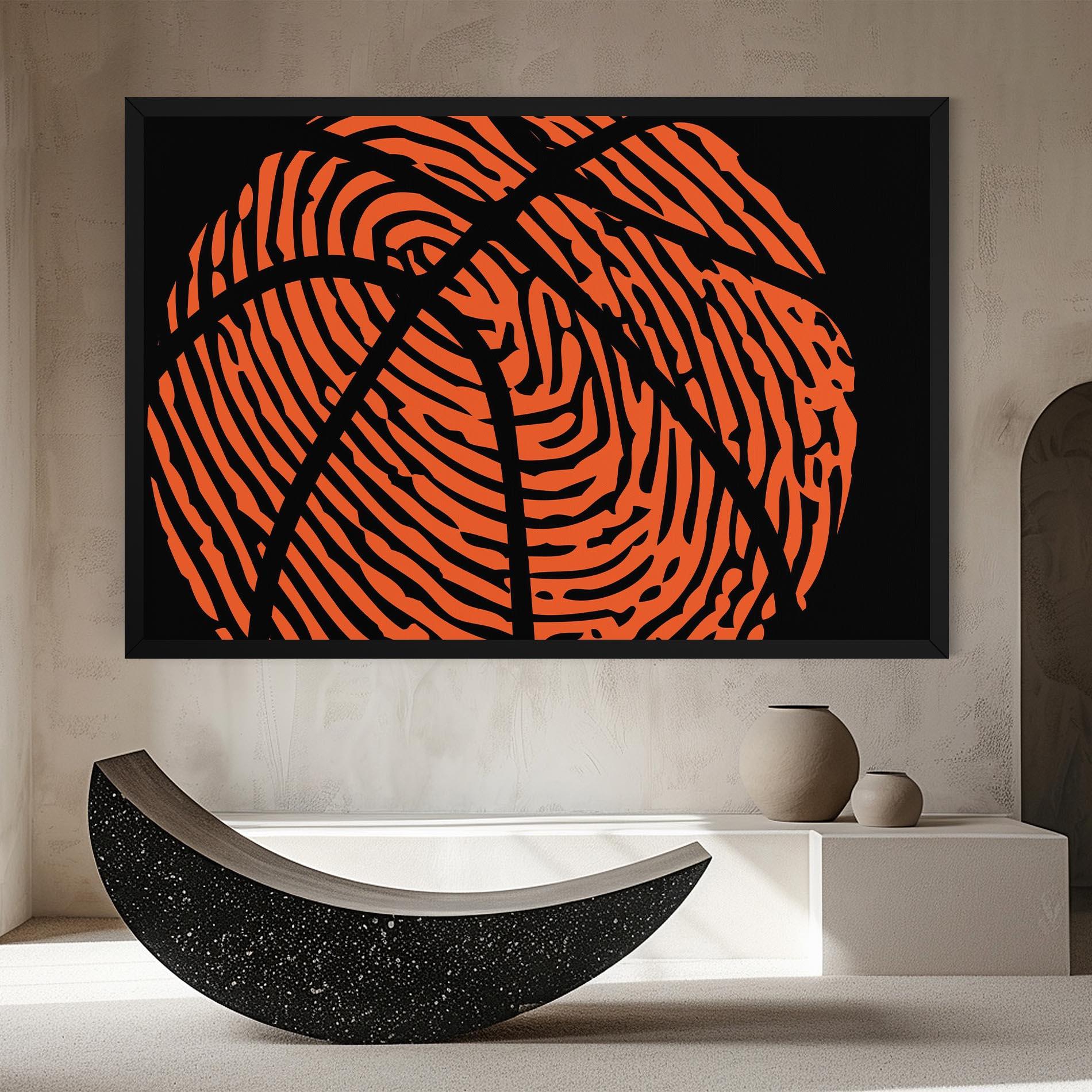 Leinwandbild Fingerprint Basketball mockup 8