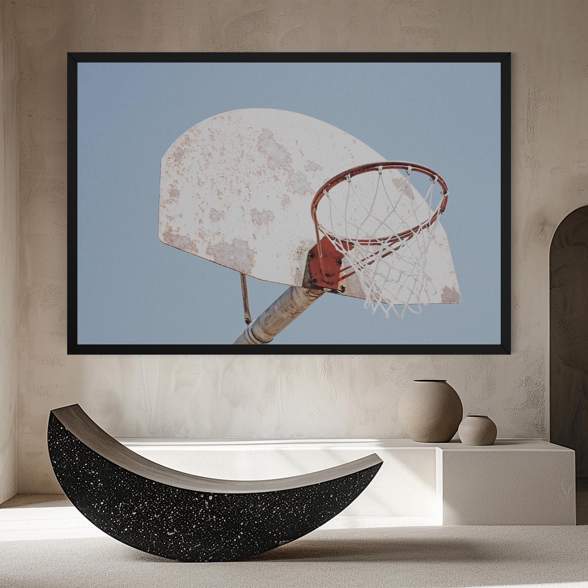 Old Basketball Hoop mockup 8