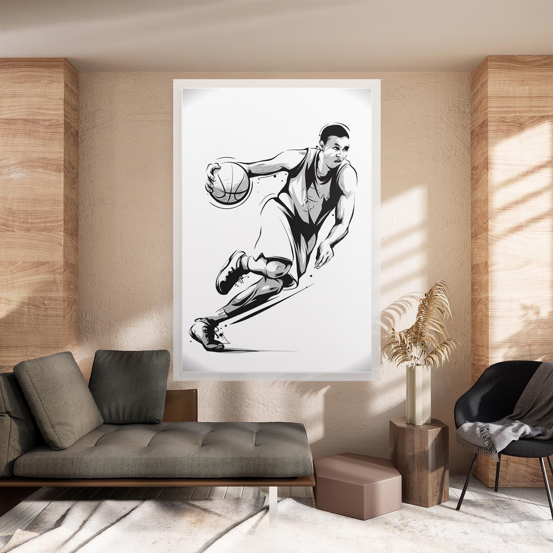 Basketball Player Line mockup 8