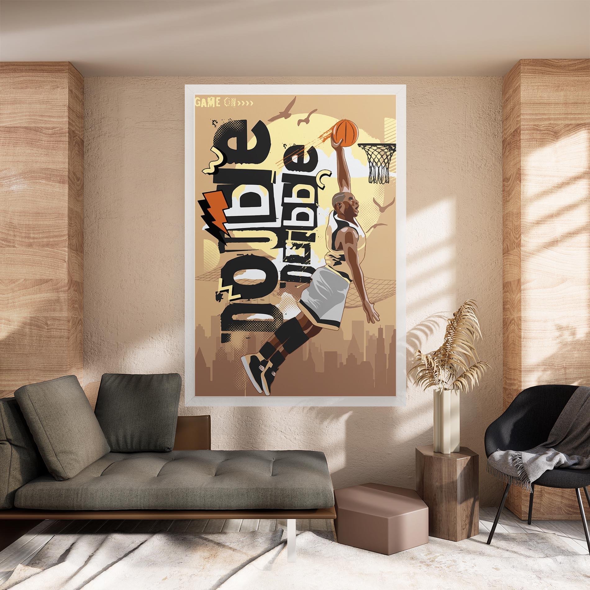 Leinwandbild Double Dribble mockup 8